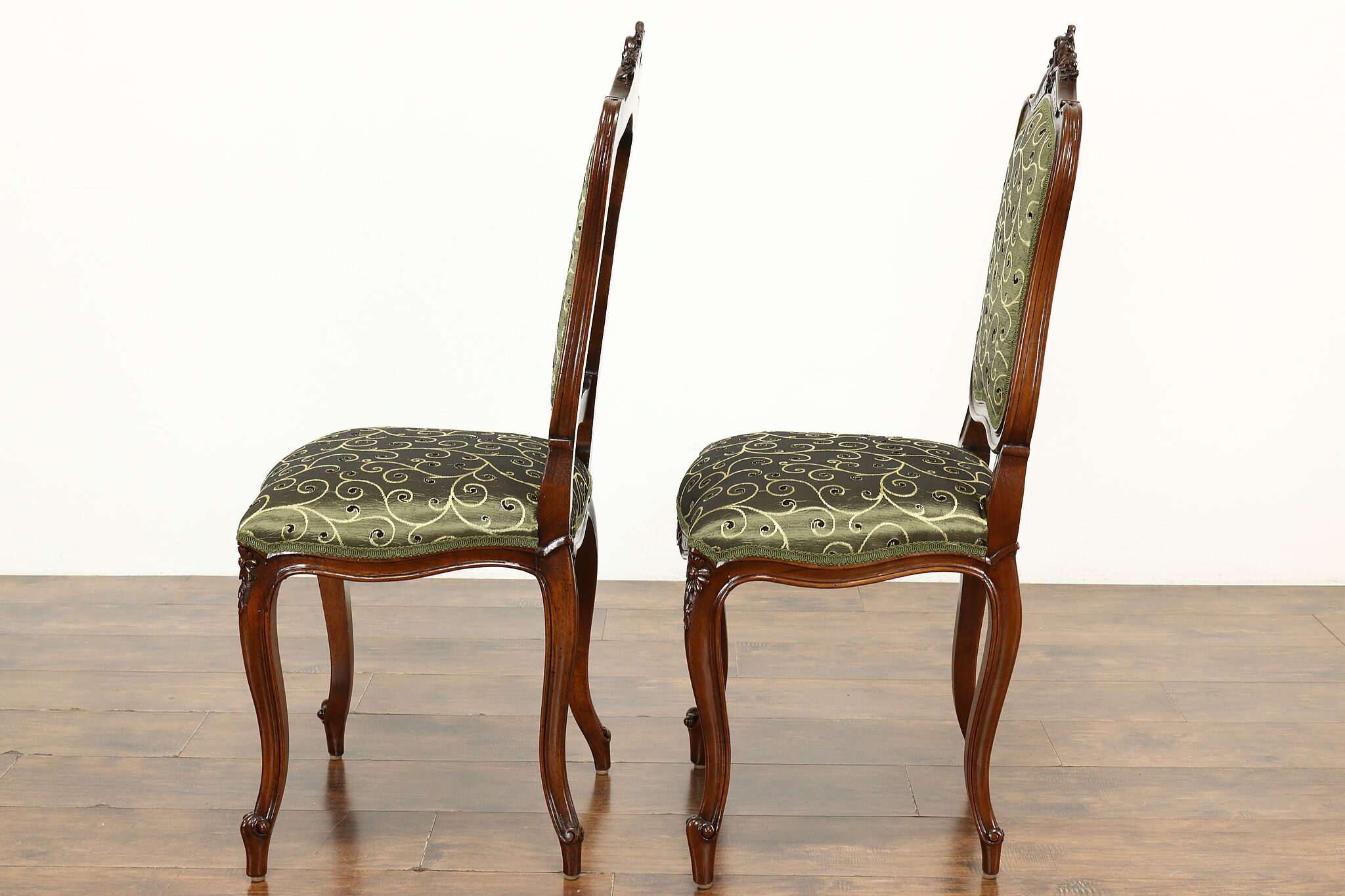 Set of Twelve French Louis XV Style Walnut Dining Chairs – Erin Lane Estate