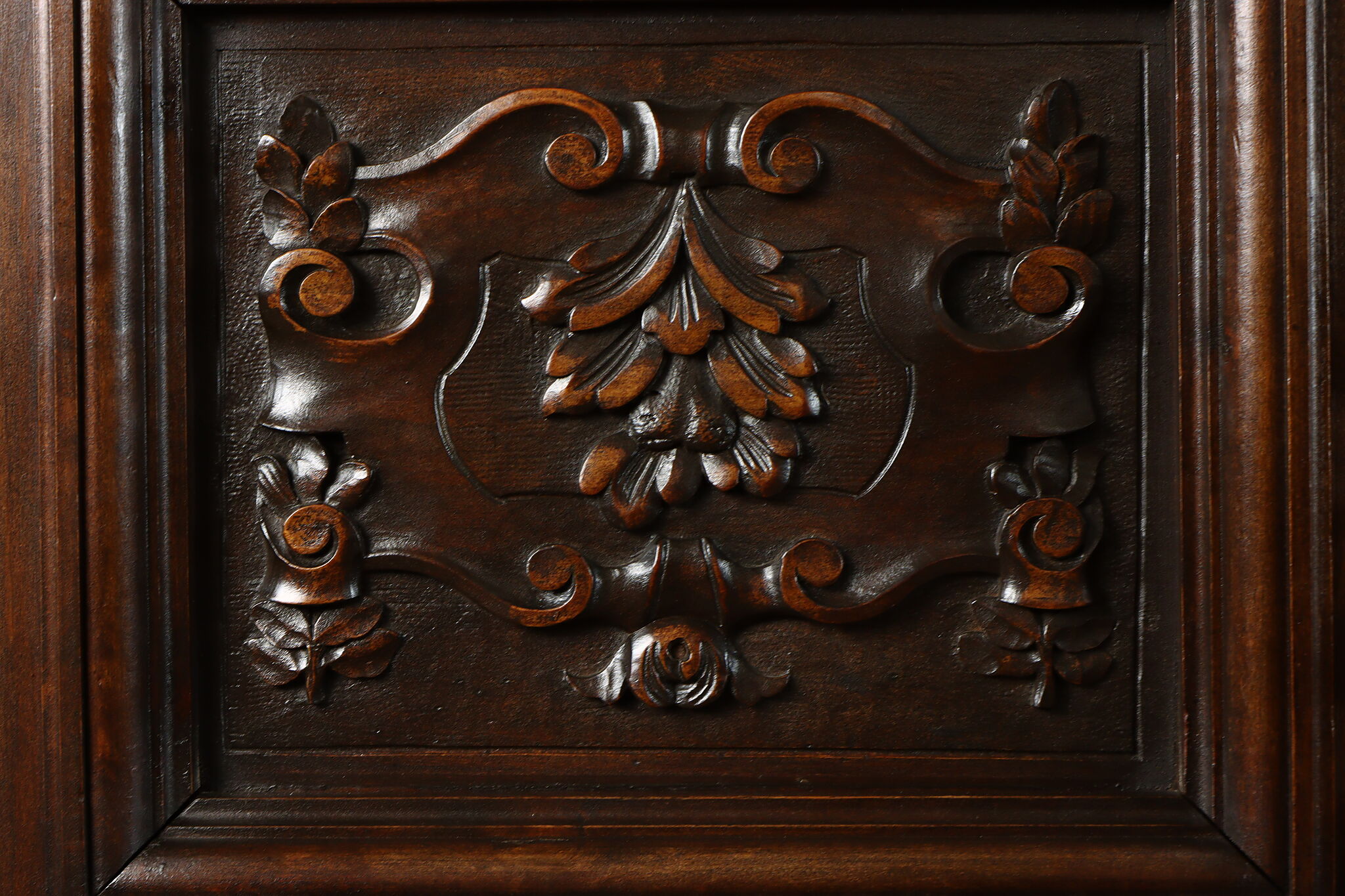 Italian Renaissance Antique Carved Fruitwood Armoire, Wardrobe or Closet