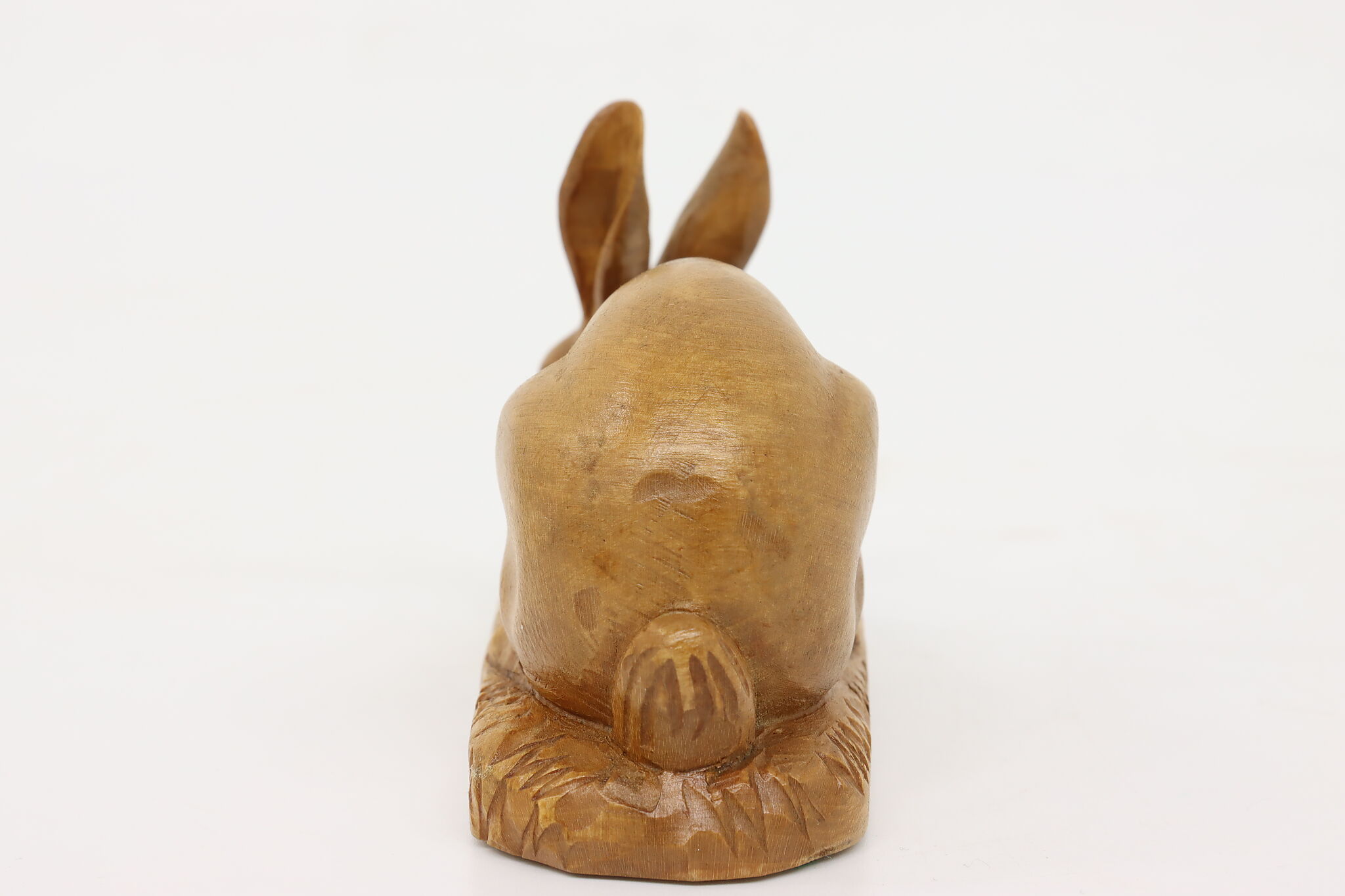 Swiss Alpine Vintage Folk Art Hand Carved Bunny or Rabbit Sculpture