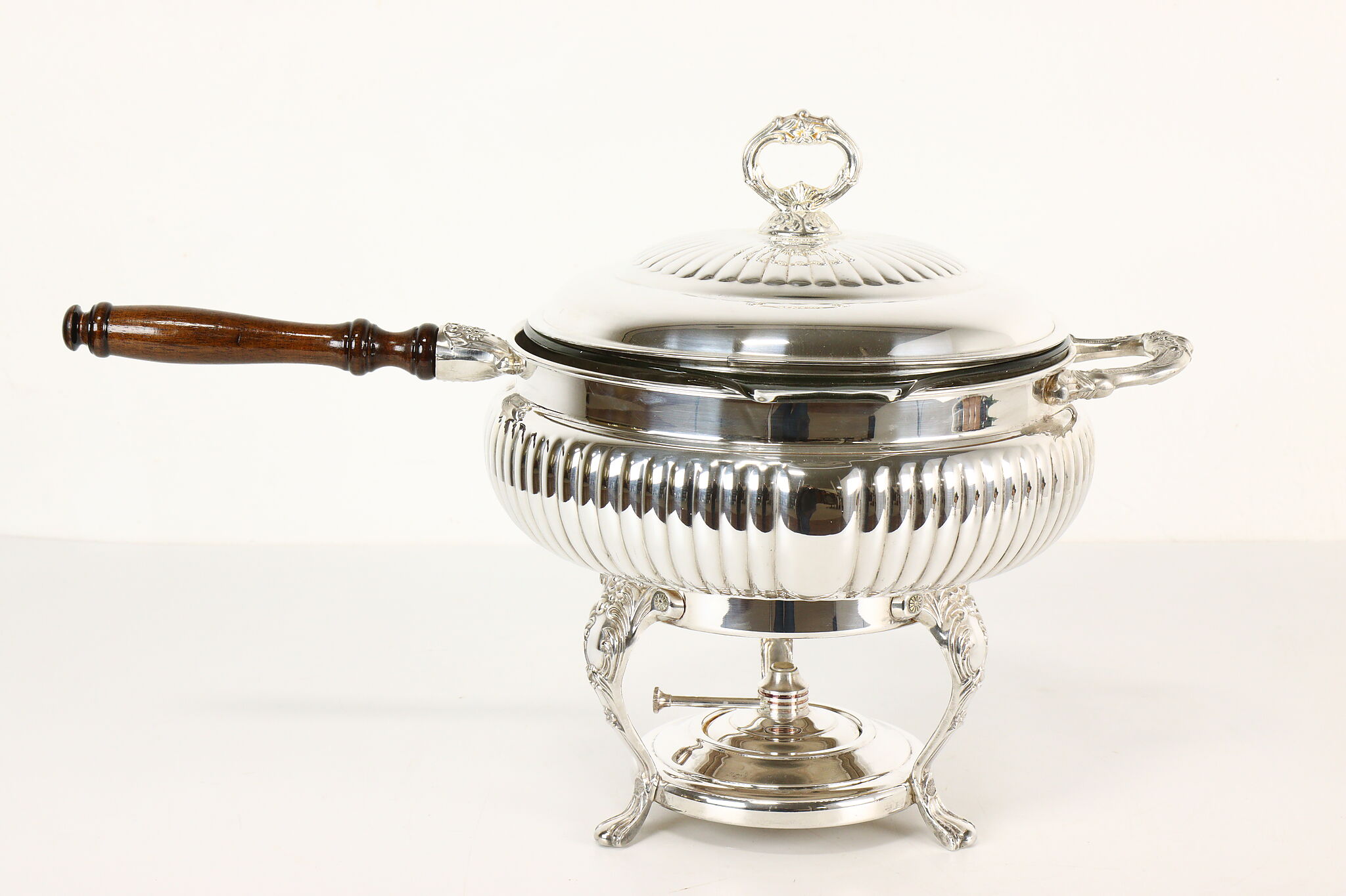 Silverplate Vintage Chafing Dish, Liner & Burner, Sheridan by Taunton