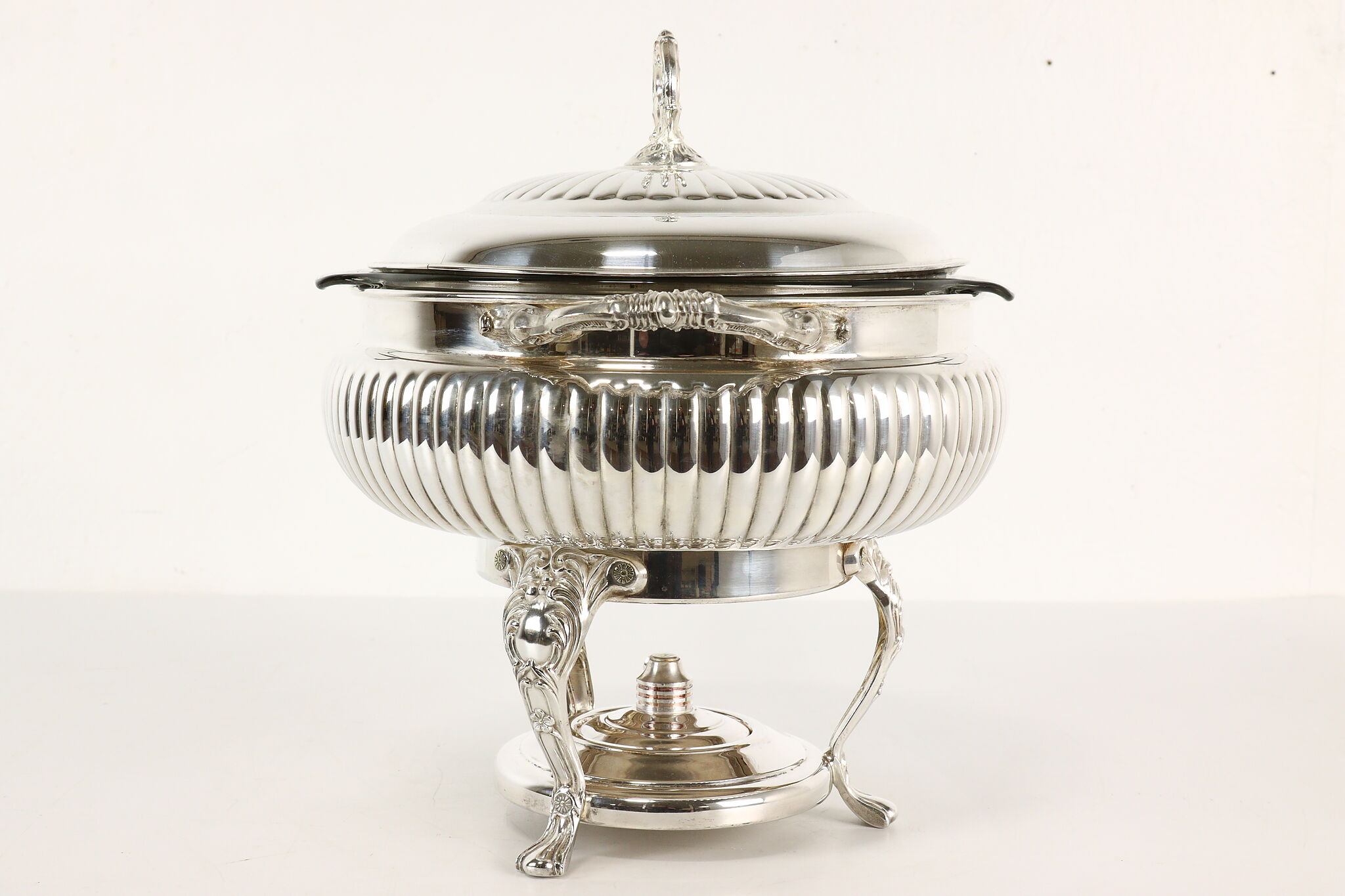 Silverplate Vintage Chafing Dish, Liner & Burner, Sheridan by Taunton