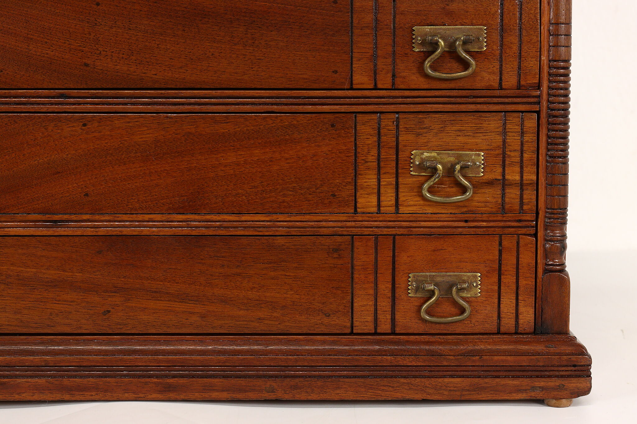 Victorian Antique Walnut 5 Drawer Spool Cabinet Jewelry, Collector Chest