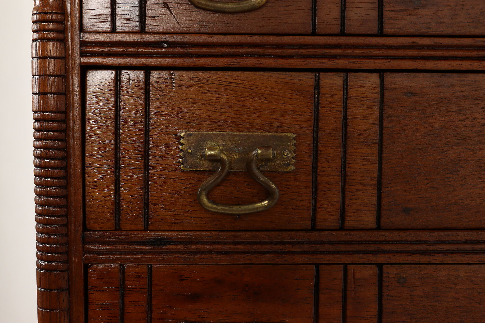 Victorian Antique Walnut 5 Drawer Spool Cabinet Jewelry, Collector Chest