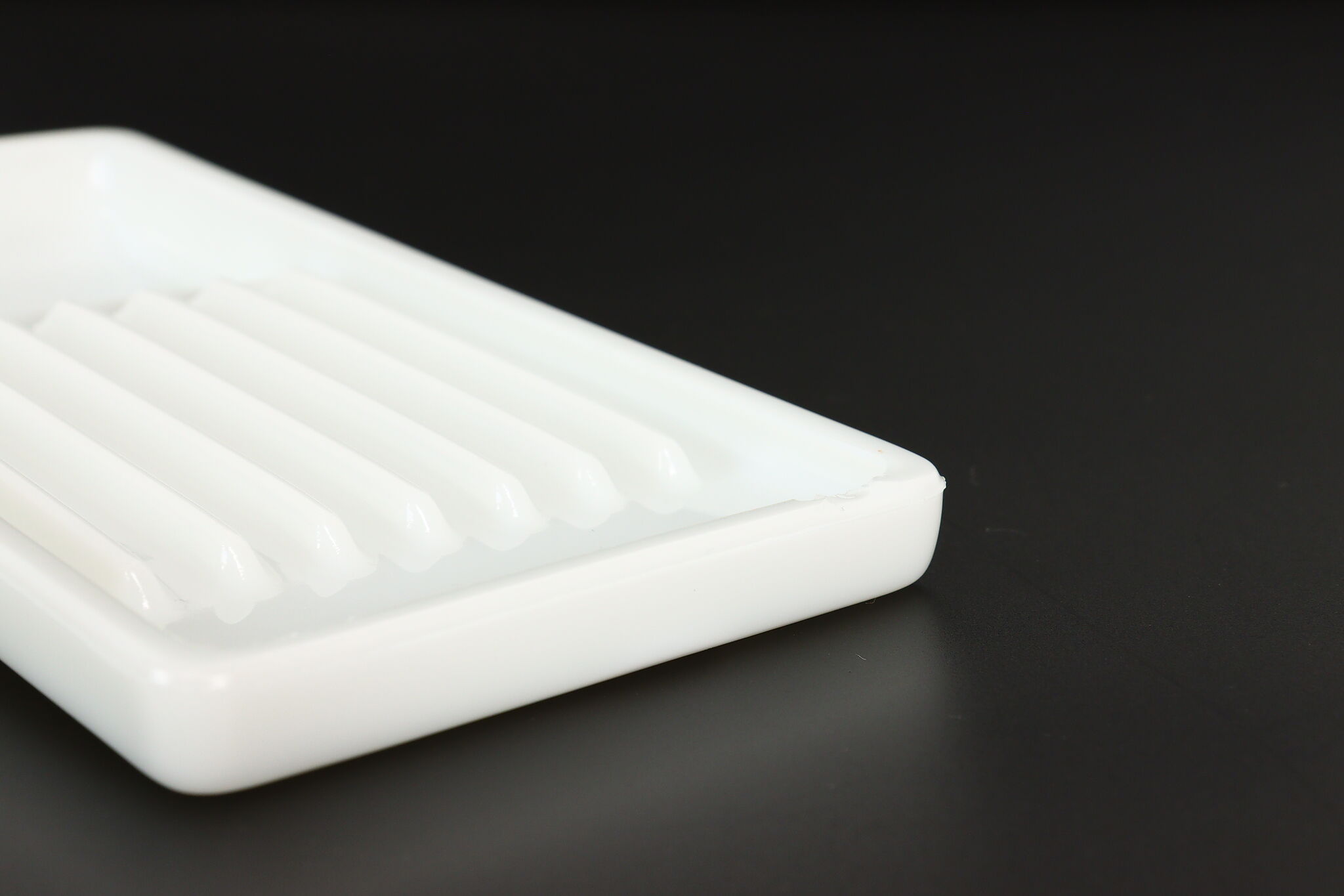 Set of Four Antique Milk Glass Dental Trays, Two Rivers WI