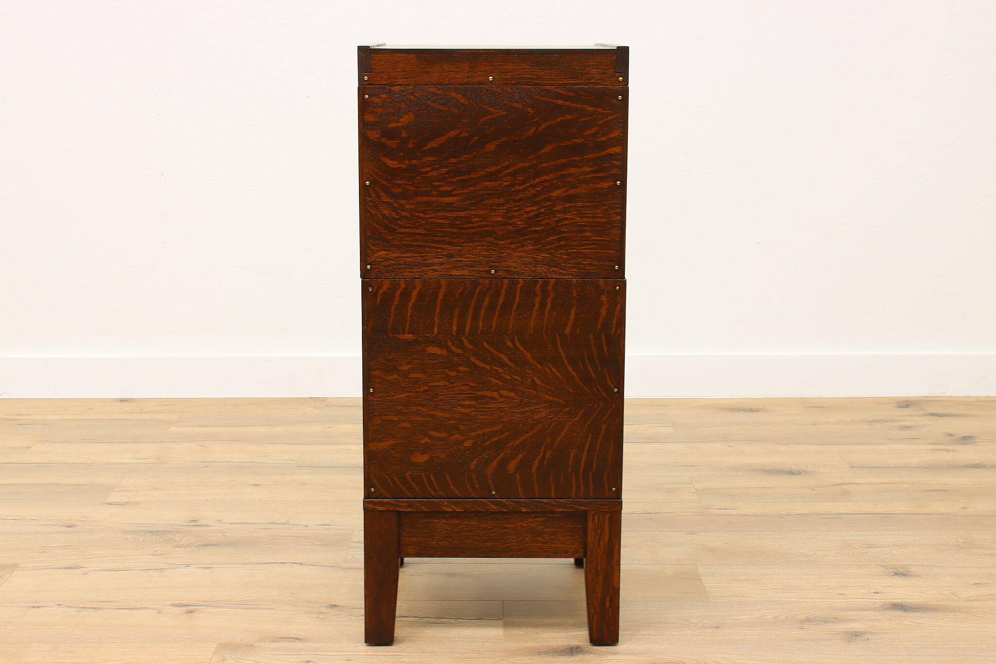 Arts & Crafts Mission Oak Antique Stacking File Cabinet, Yawman & Erbe