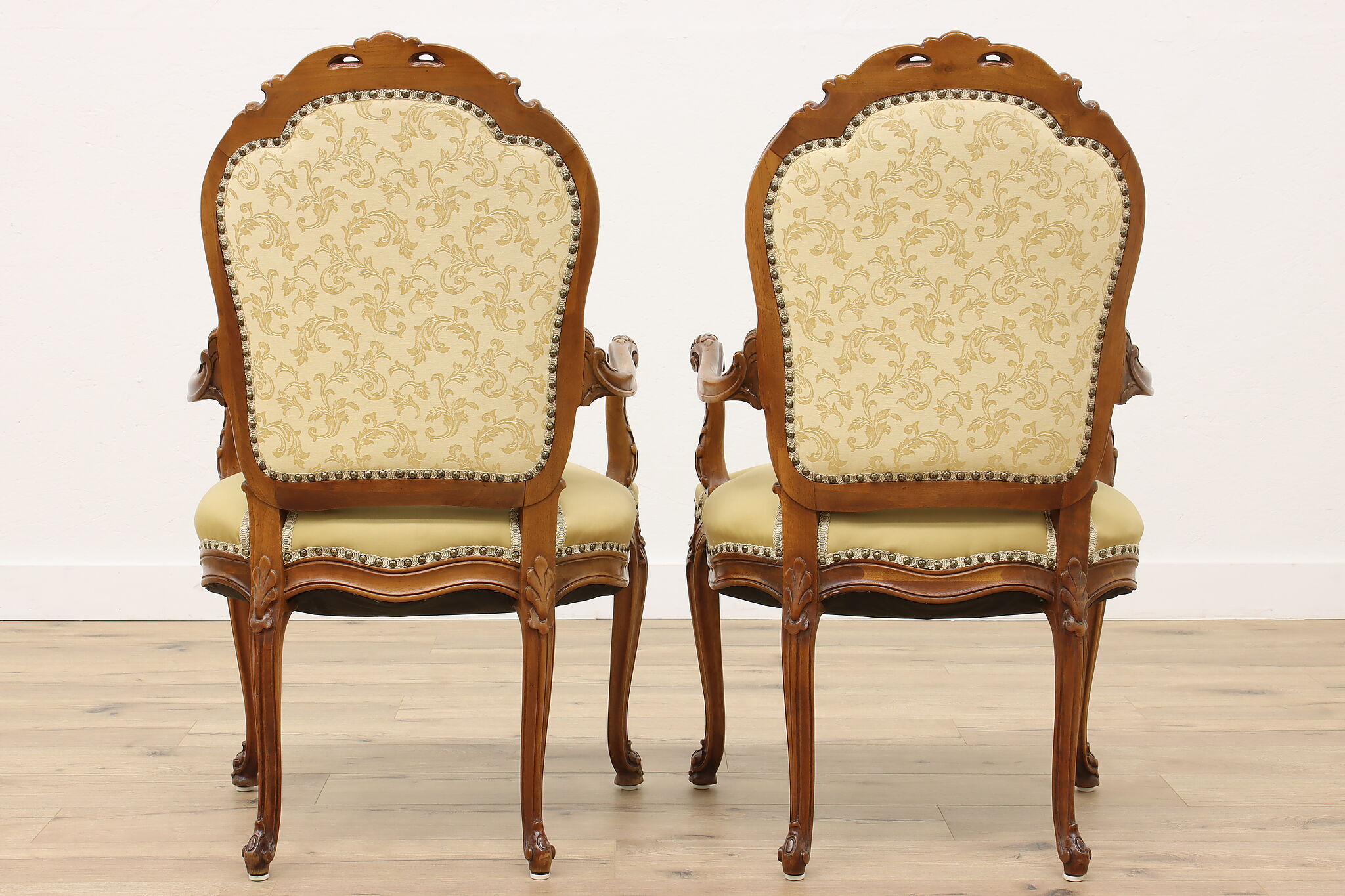 Set of Twelve French Louis XV Style Walnut Dining Chairs – Erin