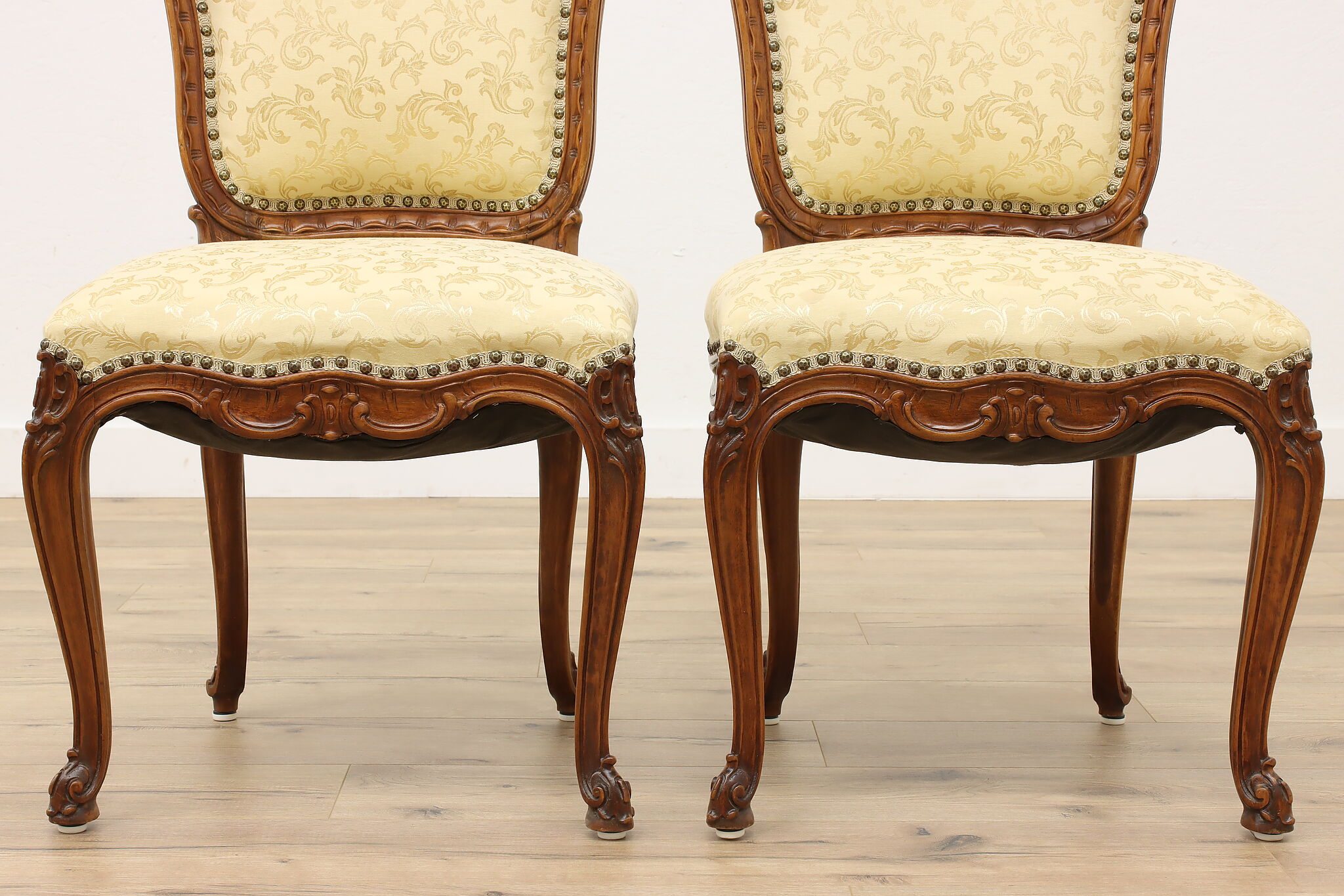 Set of Twelve French Louis XV Style Walnut Dining Chairs – Erin