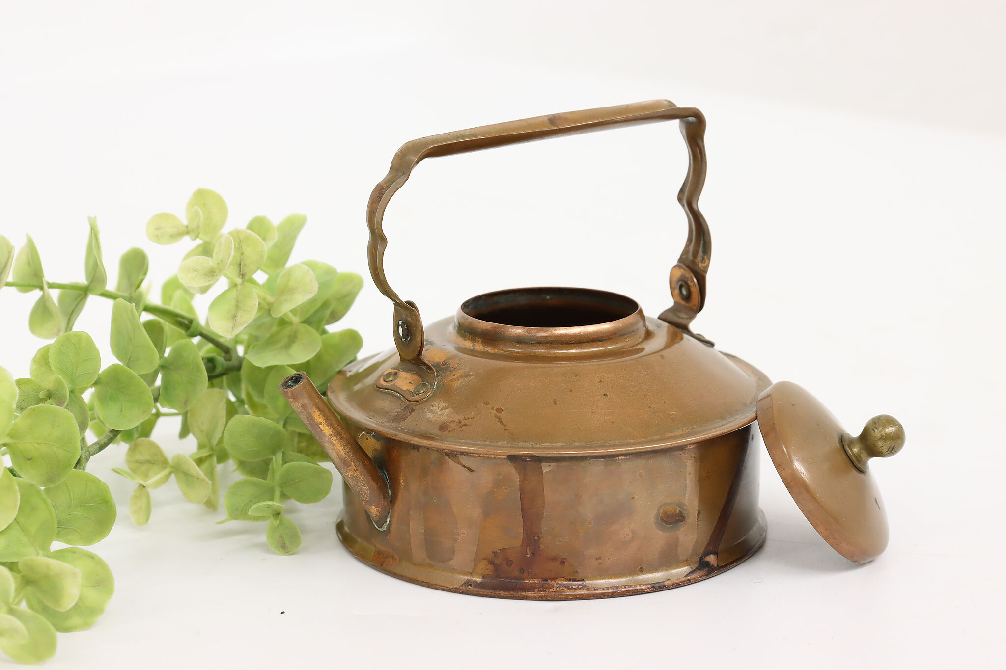 Vintage Copper Tea Kettle, Vintage Cookware