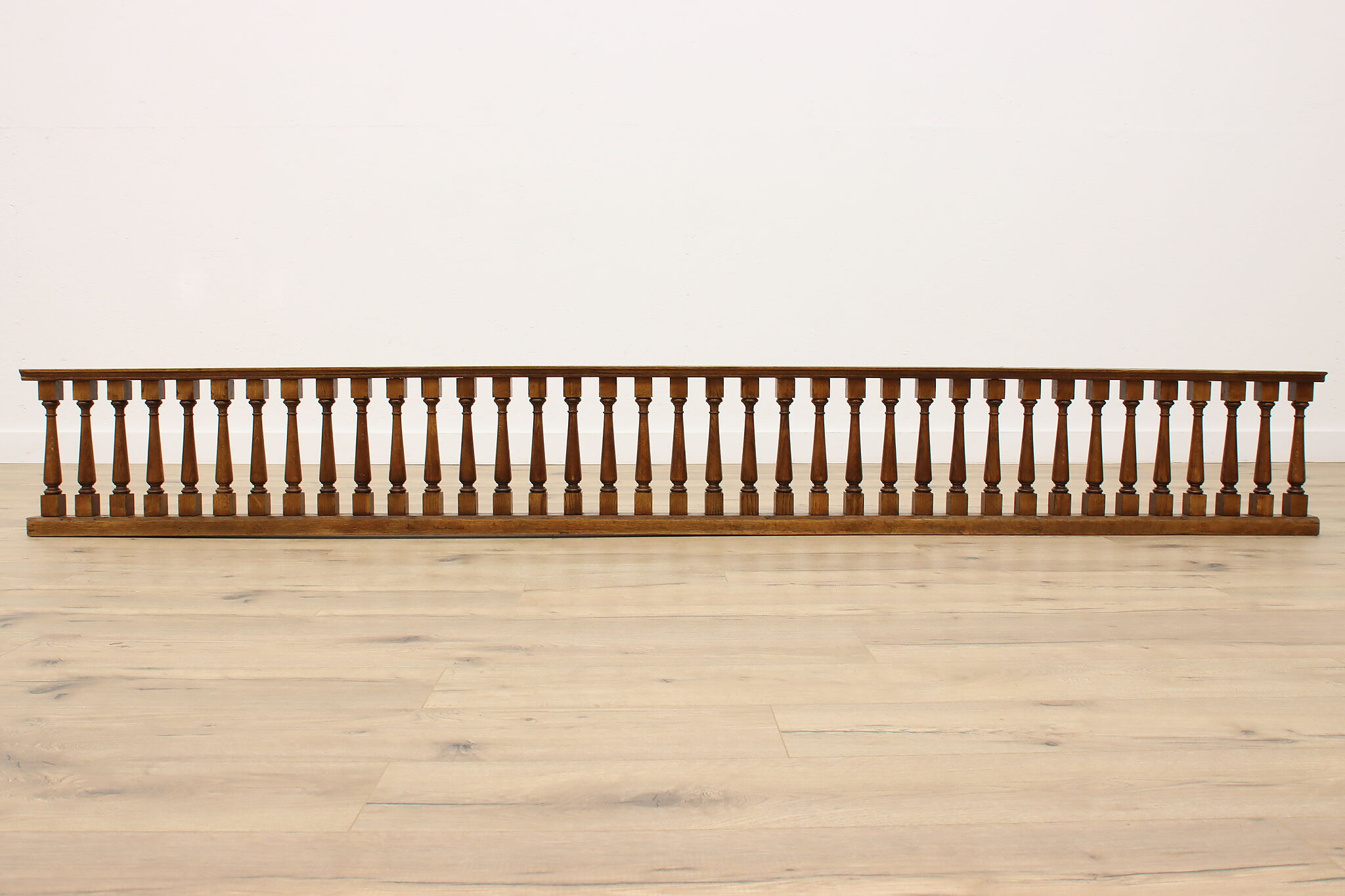 Farmhouse Antique Oak Architectural Salvage Carved Railing or Balcony