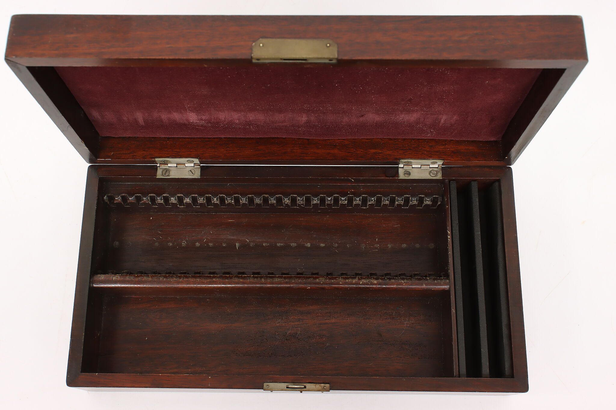 Optometrist Tool Box Vintage Eye Test Kit with Mahogany Box