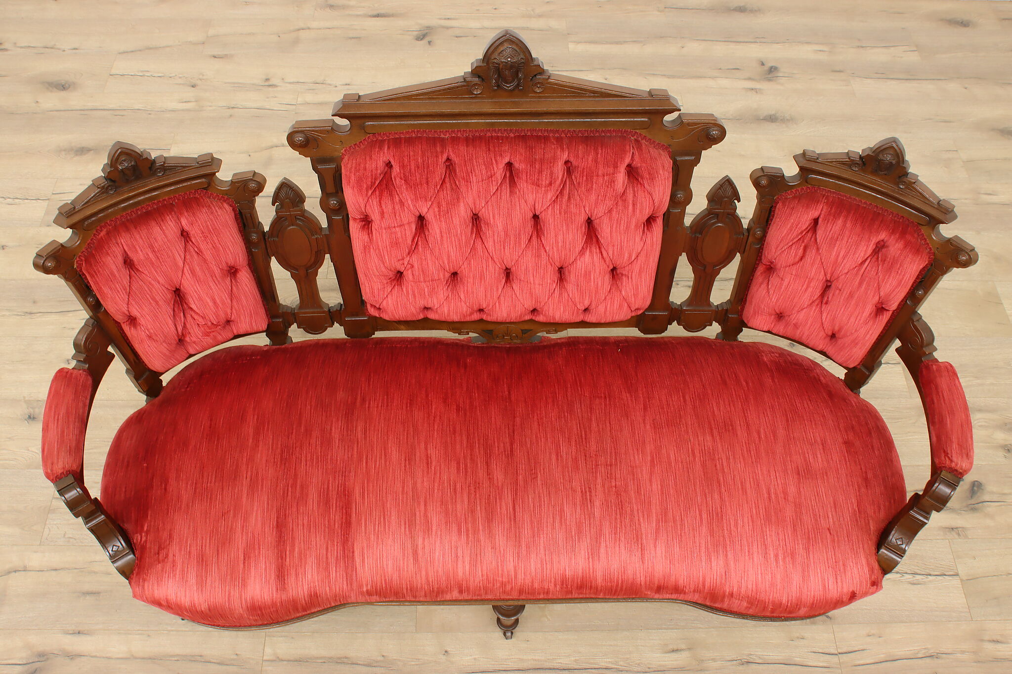 French louis xv walnut loveseat