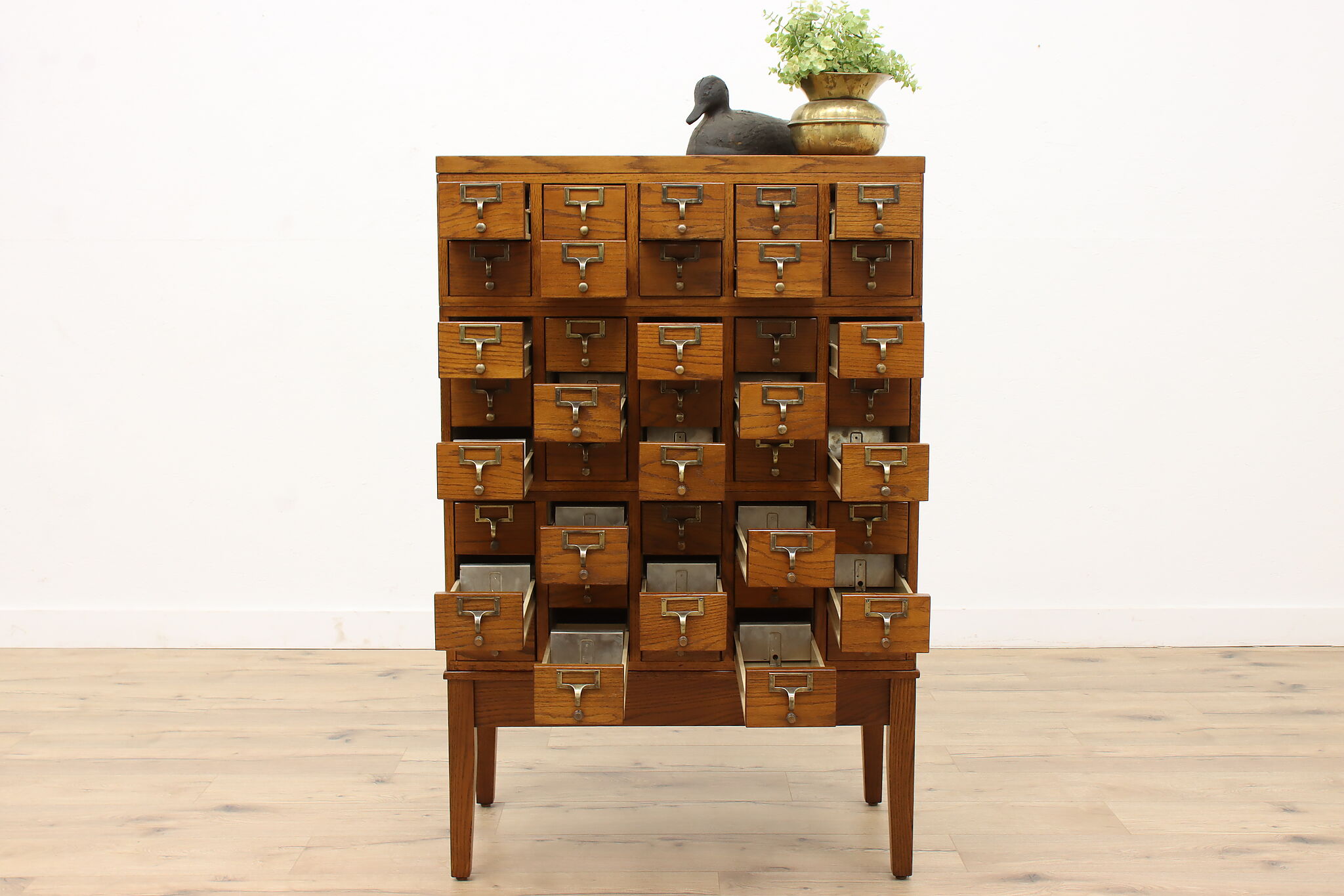 Stackable Vintage Wooden Storage Box | Multilevel Wood Table Top Desk  Drawer Organizer