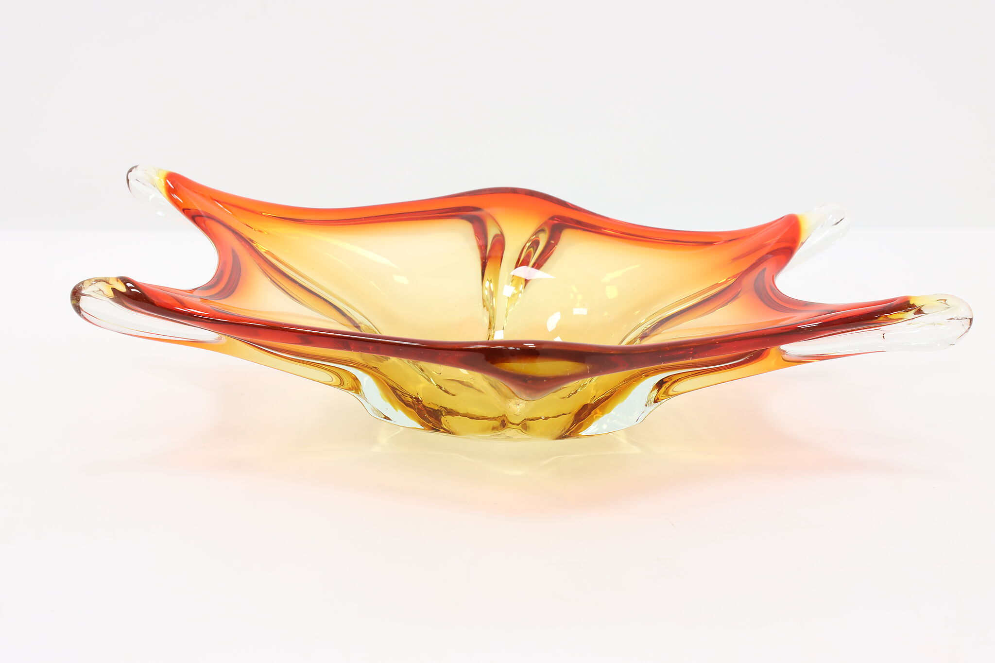 Murano Venetian Italian Art Glass Sculpture Centerpiece Bowl