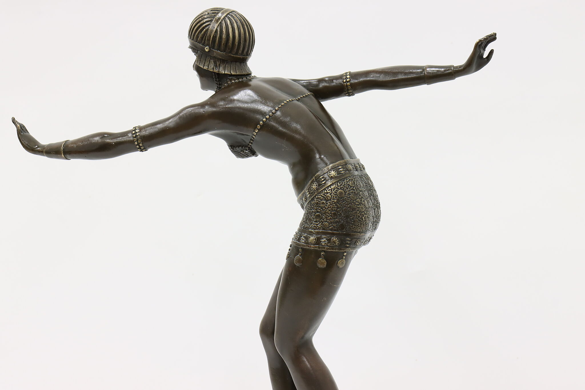 Art Deco Vintage Bronze Statue Dancer Sculpture, Chiparus #44683