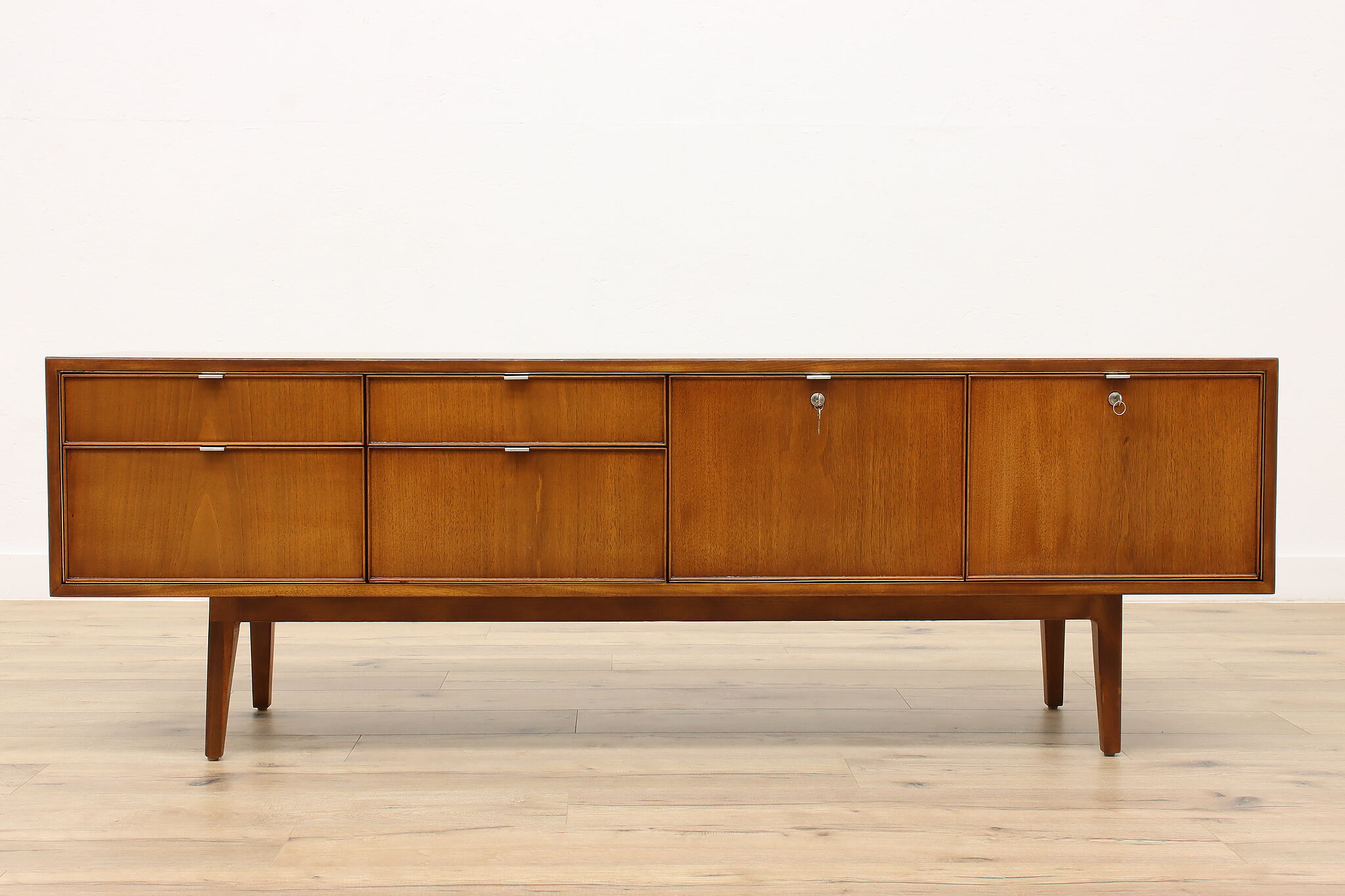 Midcentury Modern Vintage Credenza File, Console Stow Davis