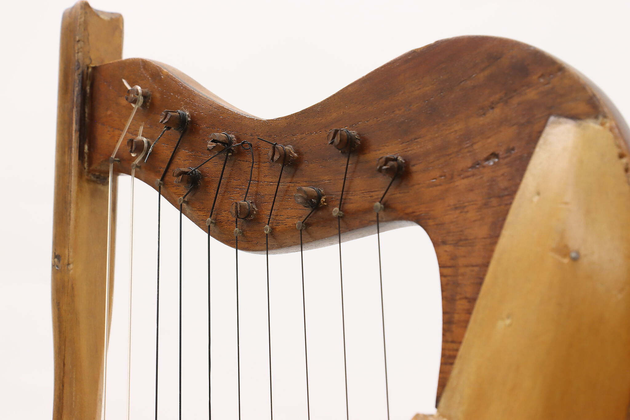 Tabletop Vintage 10 String Folk Harp