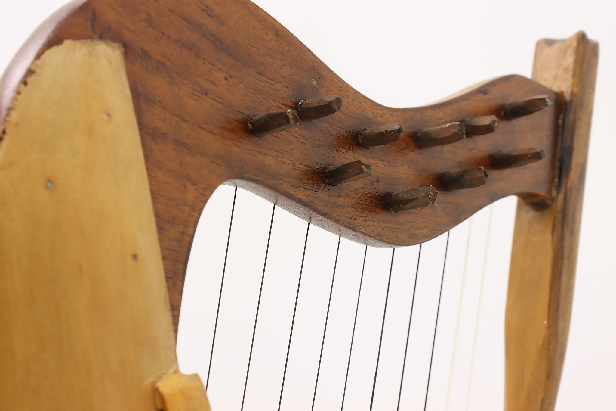 Tabletop Vintage 10 String Folk Harp