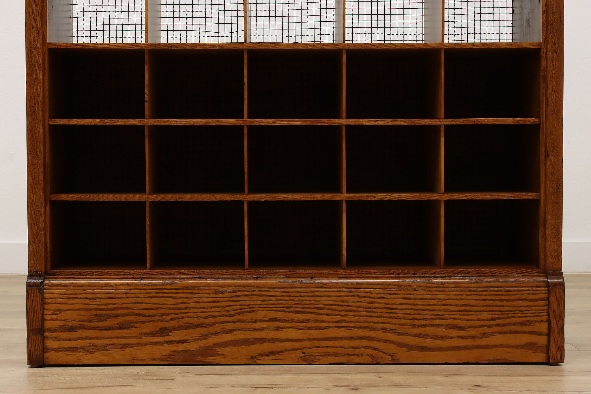 Farmhouse Antique 67 Cubby Post Office File Collector Cabinet