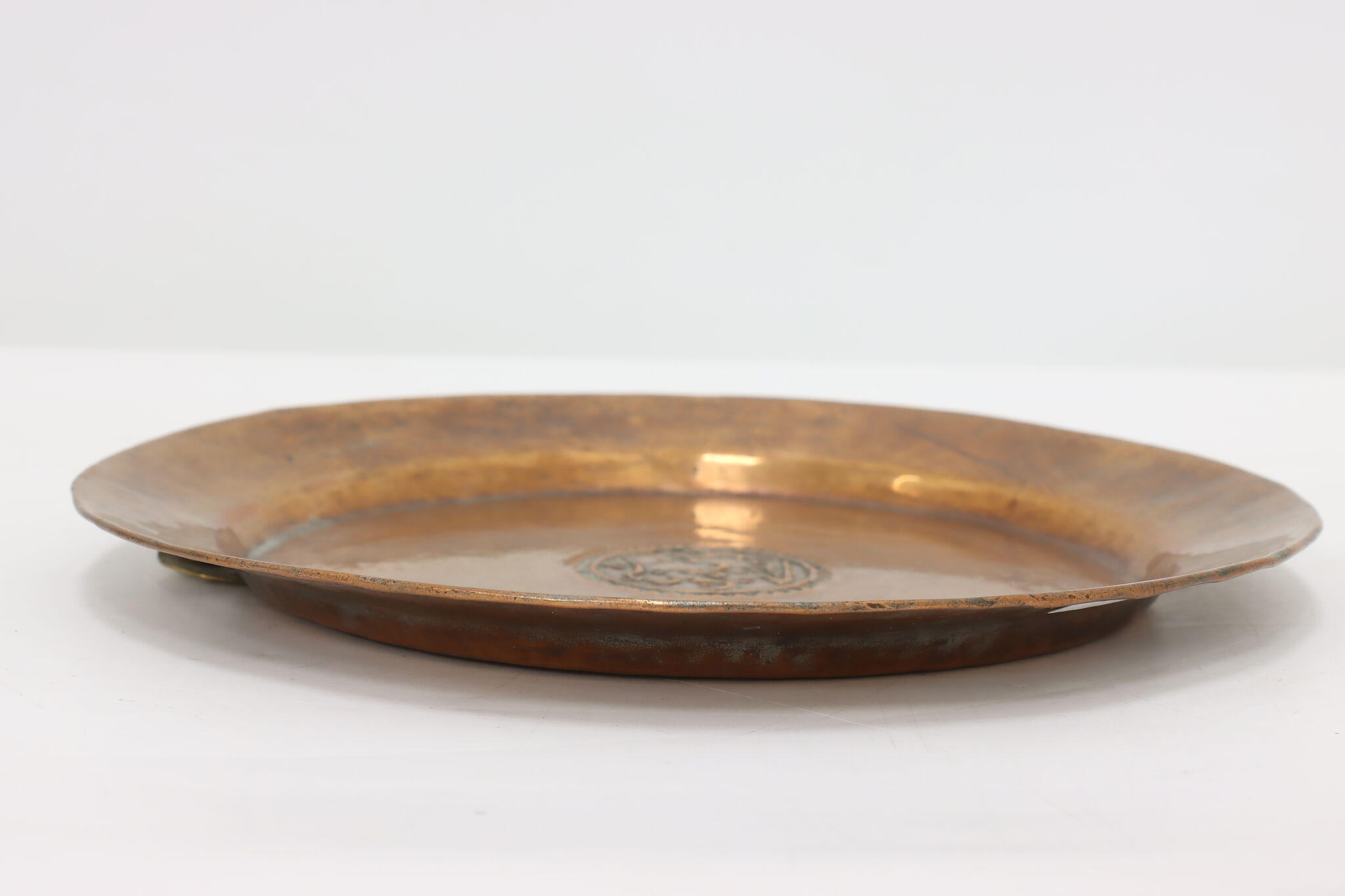 Mid-Century 1960s Middle Eastern Islamic Hanging Copper Plate