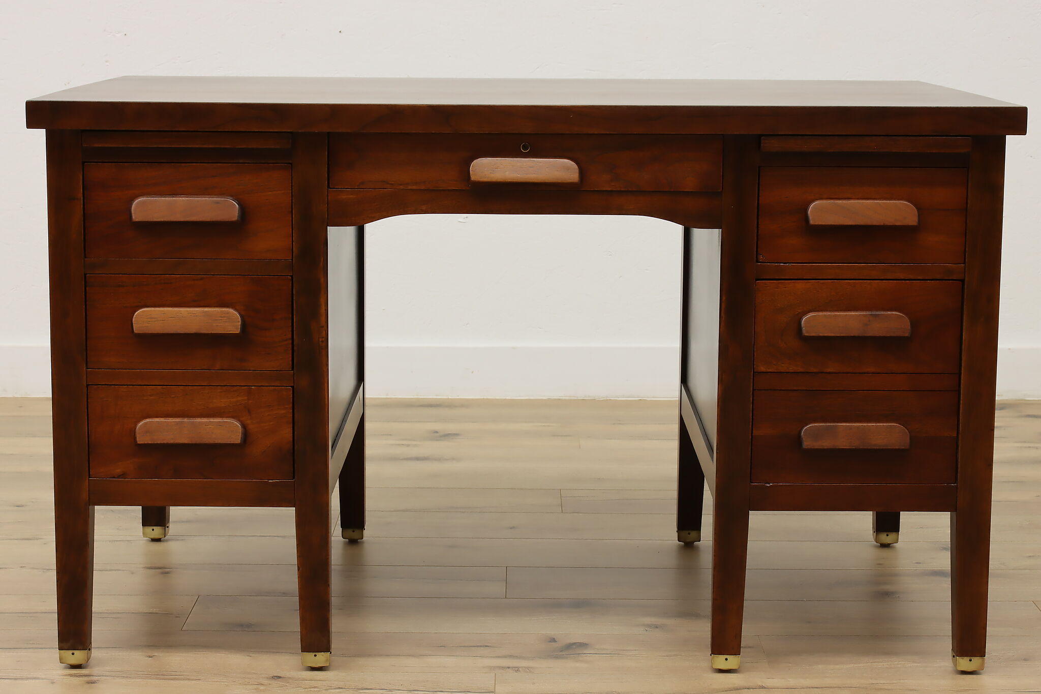 1950s Leather Trunk Writing Desk