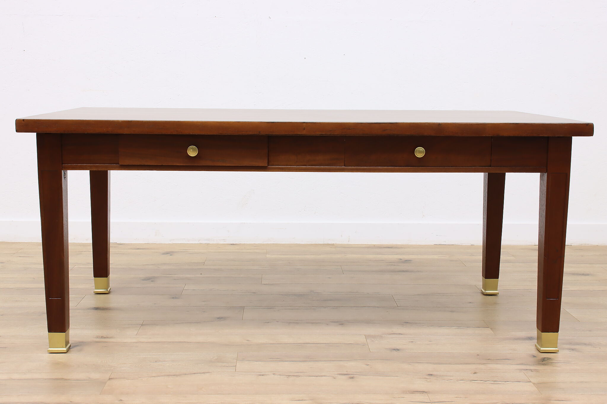 Hardoks Table Traditional Mahogany Antique Library Table or Desk, Horrocks
