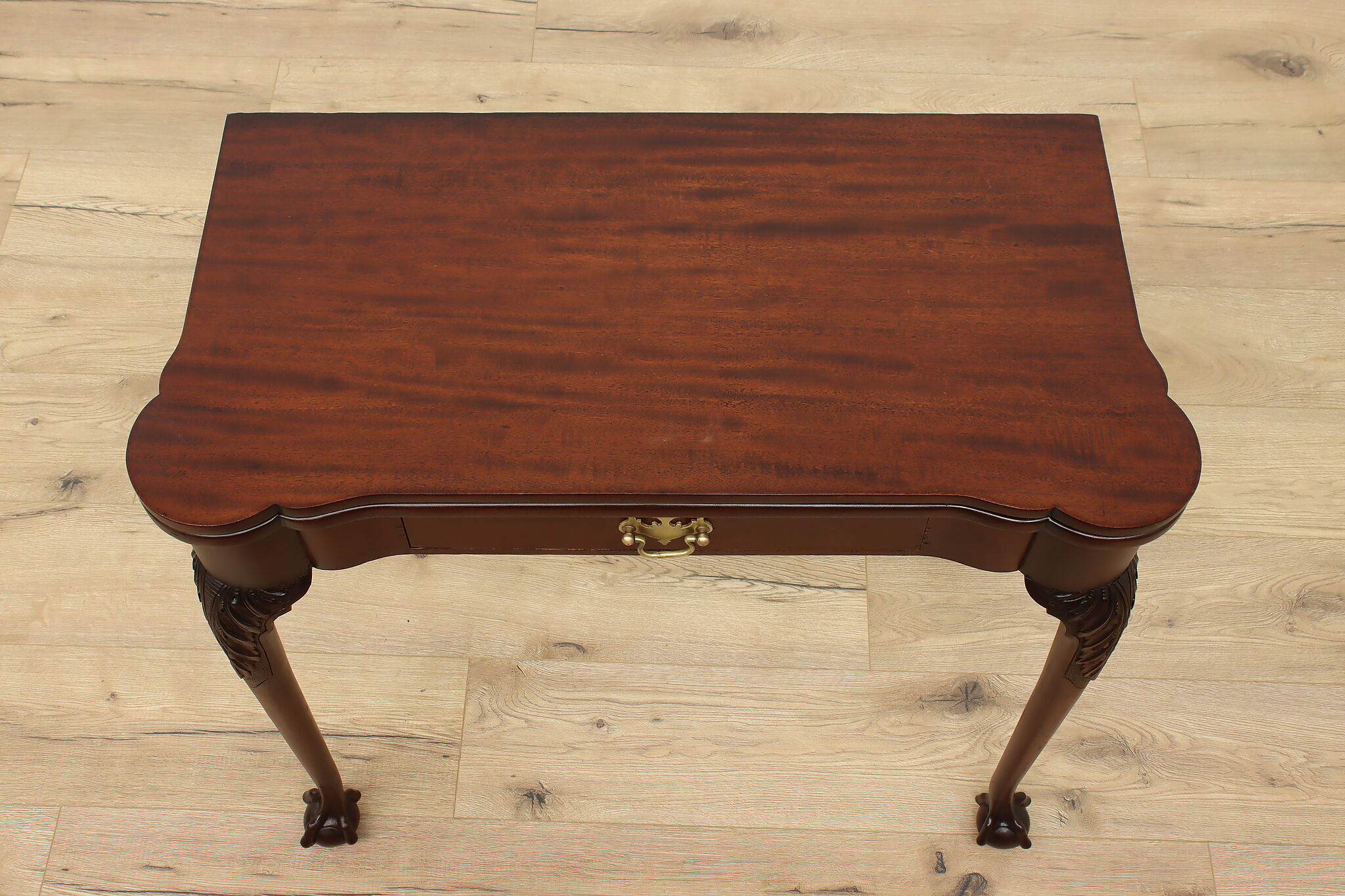Georgian Antique Mahogany Flip Top Hall Console Game Table georgian-antique-mahogany-flip-top-hall-console-game-table