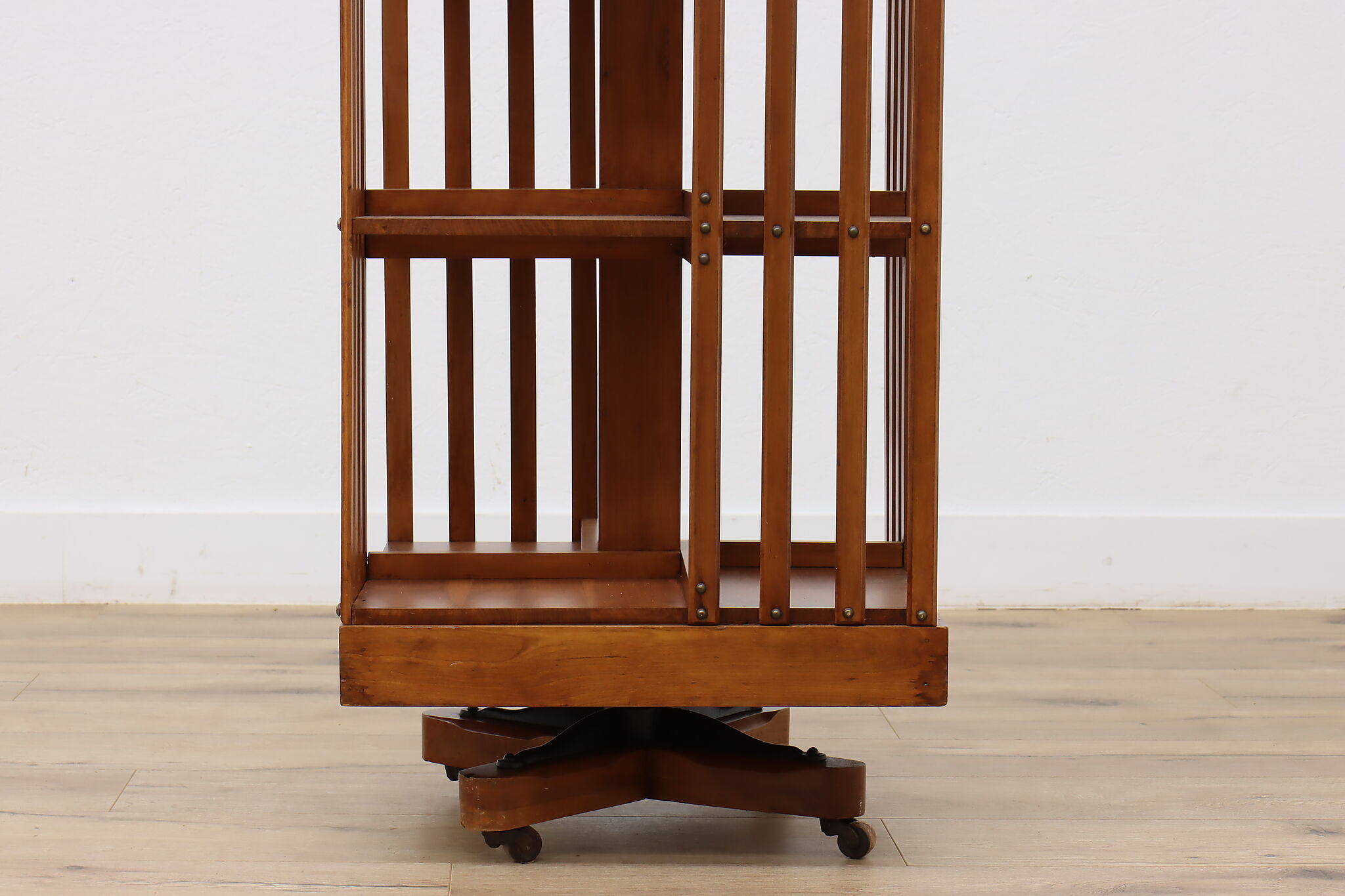 Revolving Paperback Book Racks Cherry Antique Revolving Bookshelf Spinning Office Bookcase
