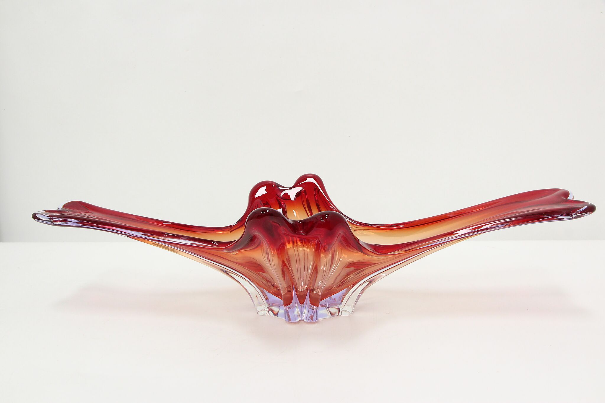 Murano Venetian Italian Art Glass Sculpture Centerpiece Bowl