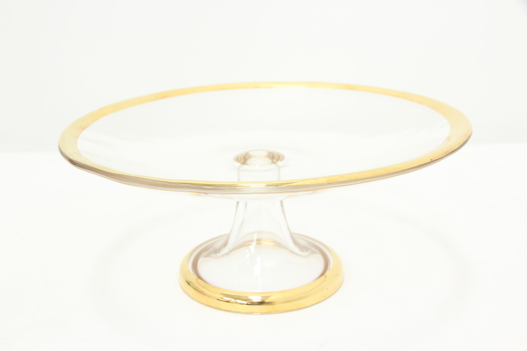 Roman Antique Square Cake Stands Gold Rim