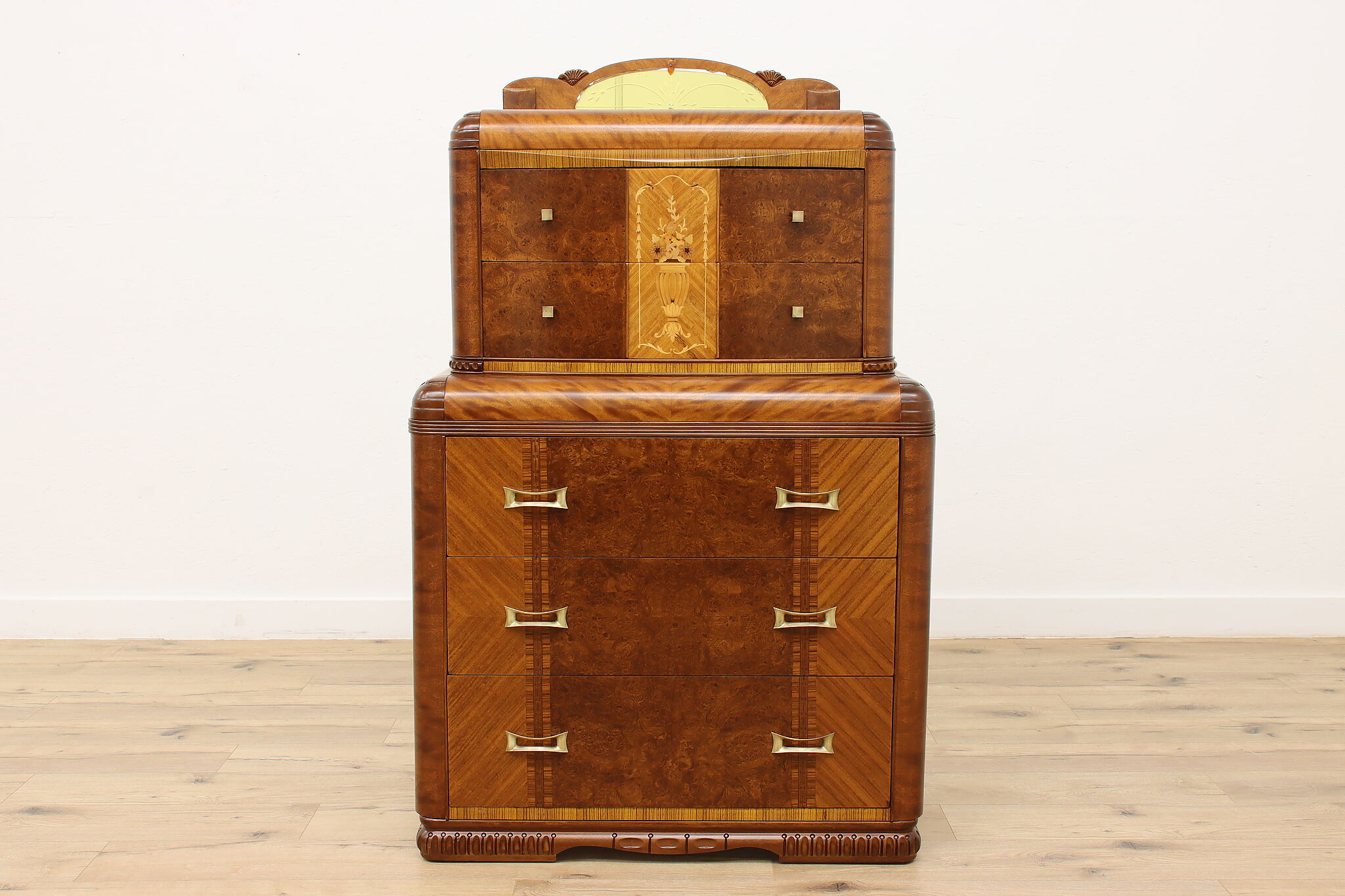 Louis Vuitton Trunk at Foot of Bed - Contemporary - Bedroom