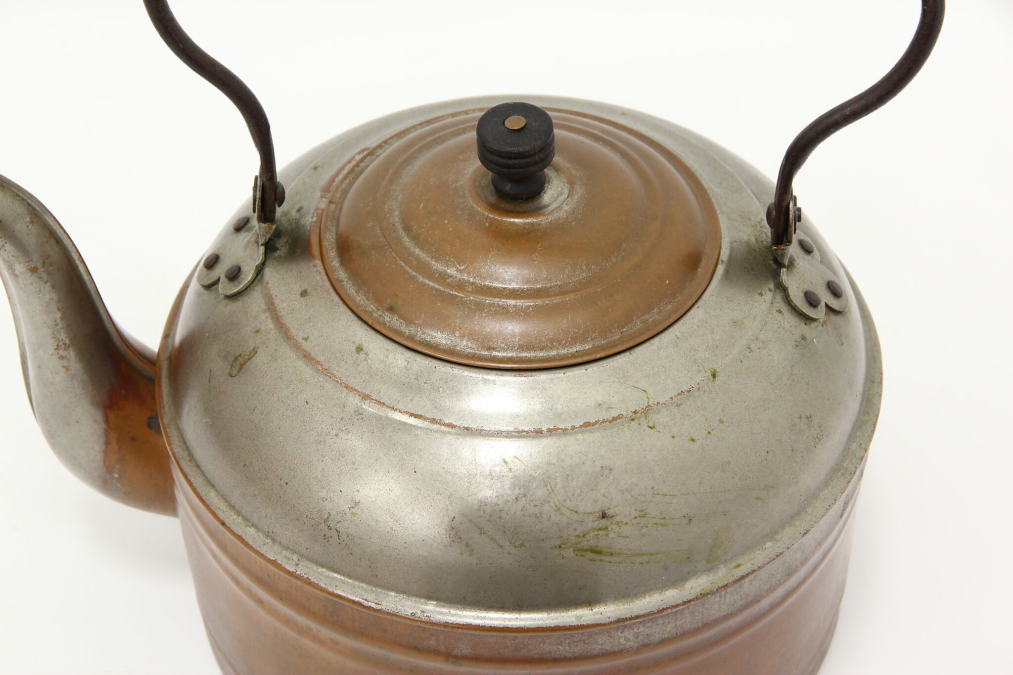 Farmhouse Antique Copper Large Tea Kettle or Pot #46277