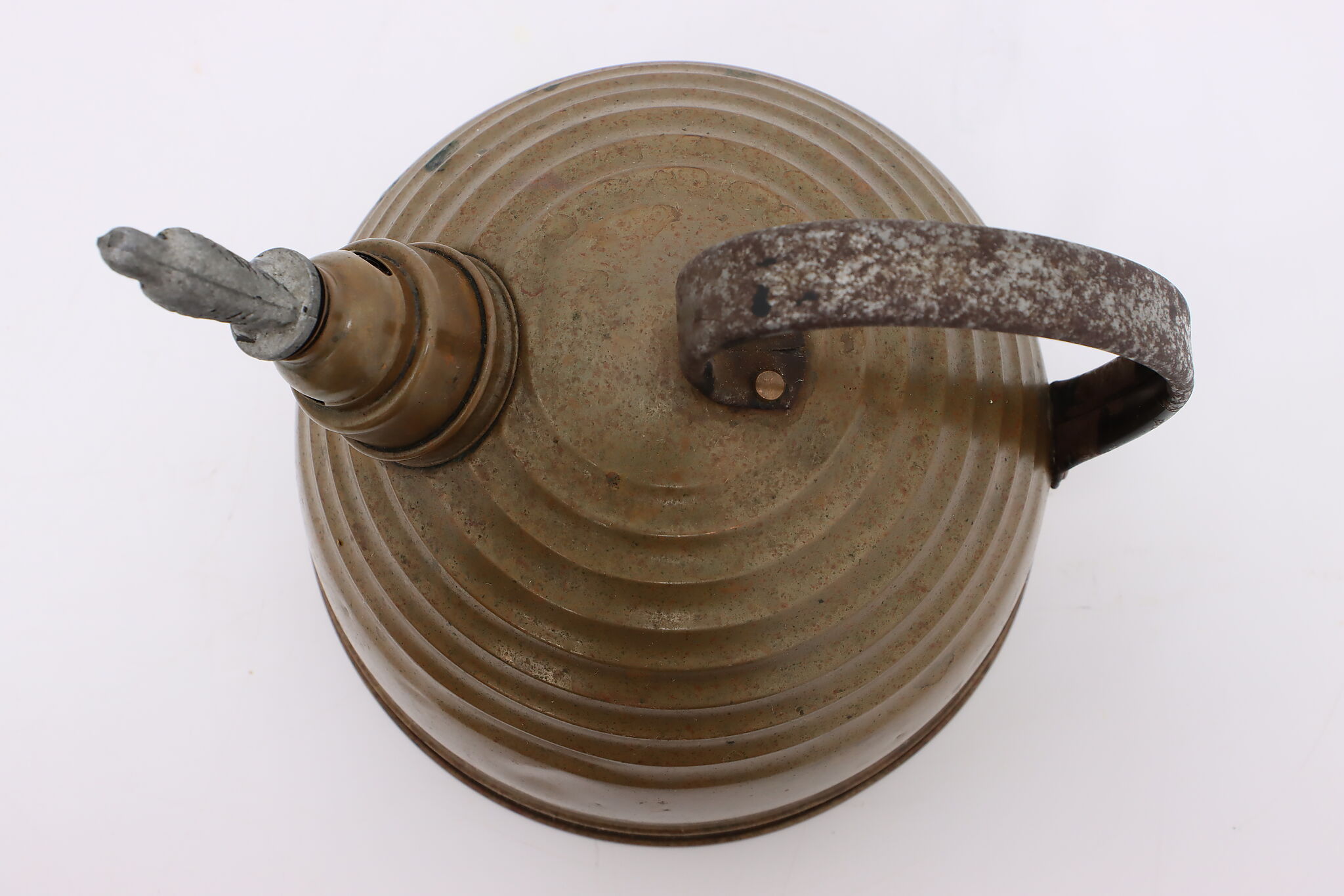 Farmhouse Vintage Copper Tea Kettle or Pot Hawk Bird Whistle