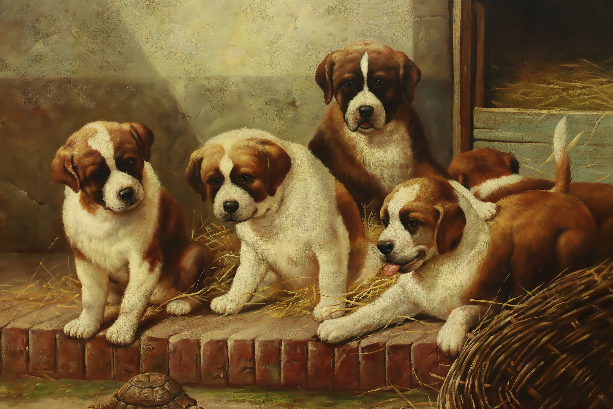 Painting with hot sale puppies