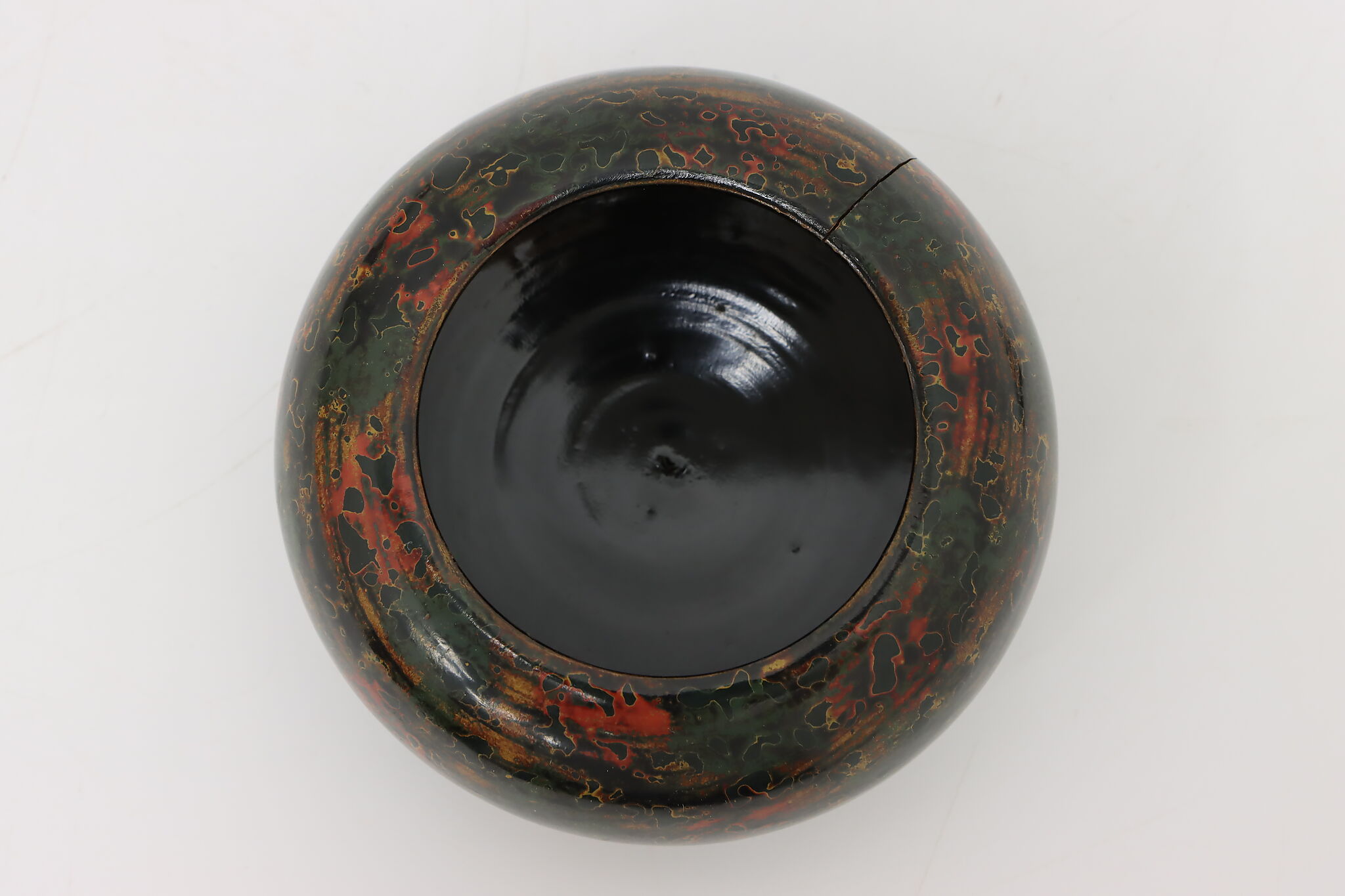Japanese Traditional Vintage Tsugaru Nuri Lacquerware Bowl