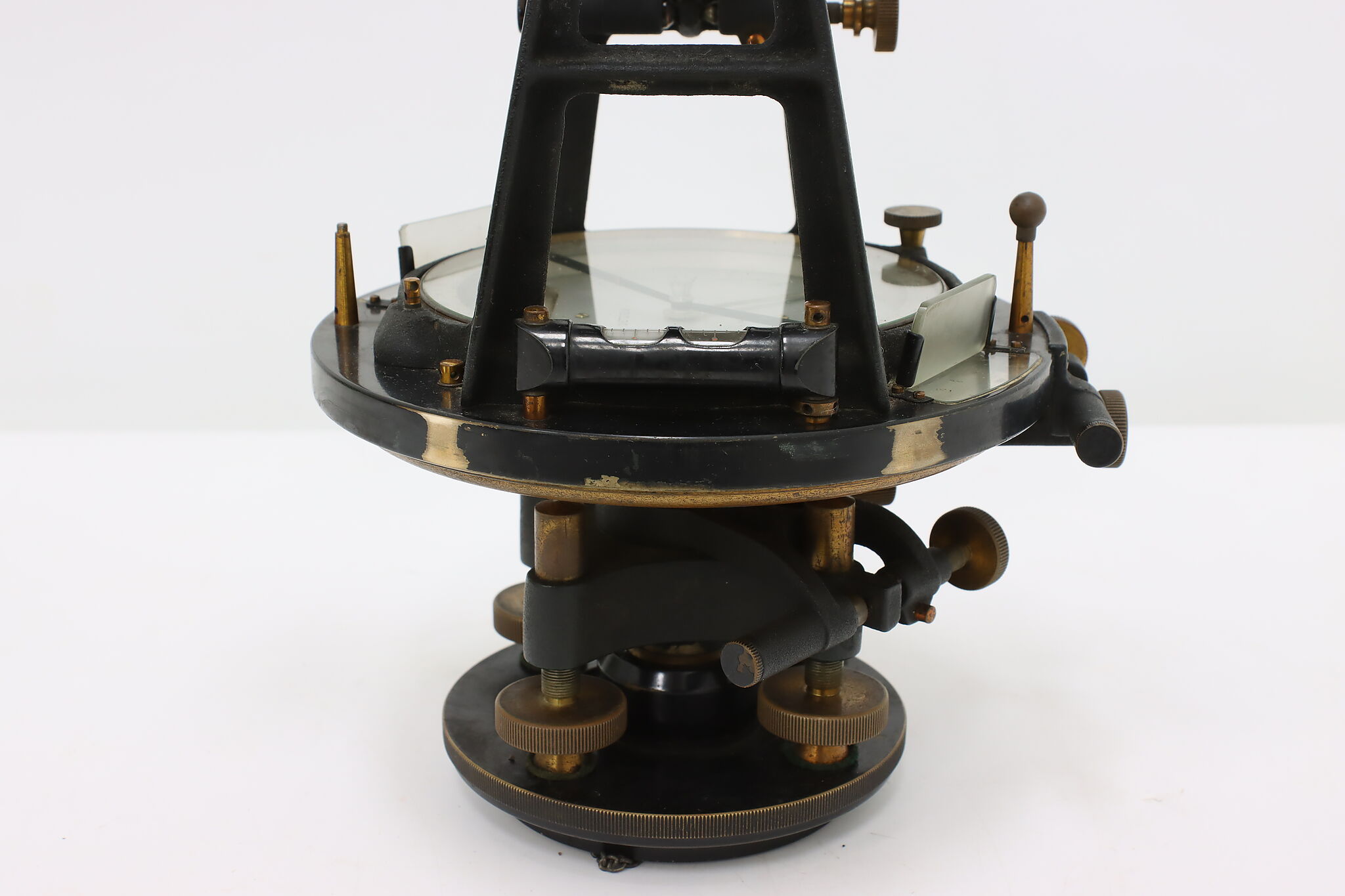 Transit Instrument Modern Surveyor Vintage Brass Transit Instrument w/Case, Dietzgen