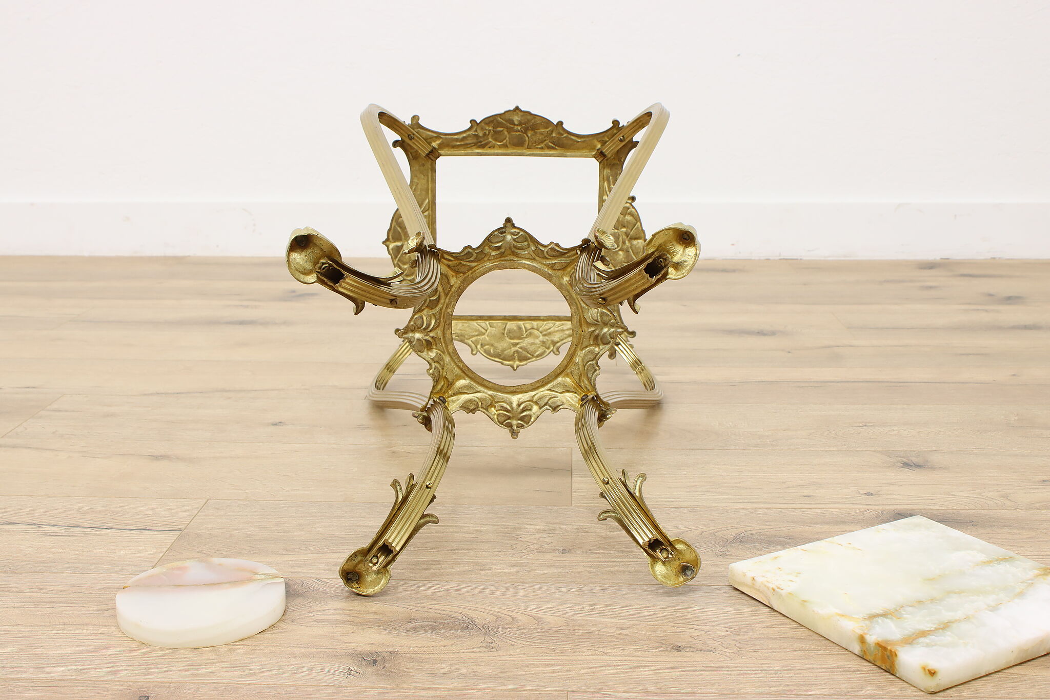 Brass Ornate Picture Stands - Sherwood Auctions
