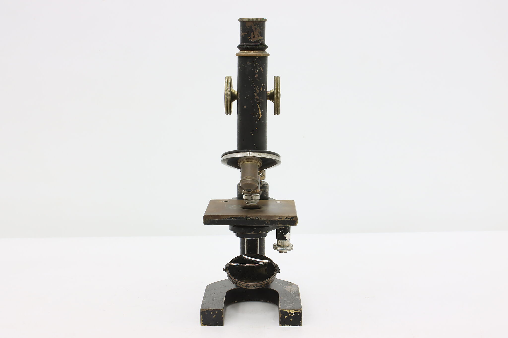 German Industrial Antique Laboratory Brass Microscope Leitz