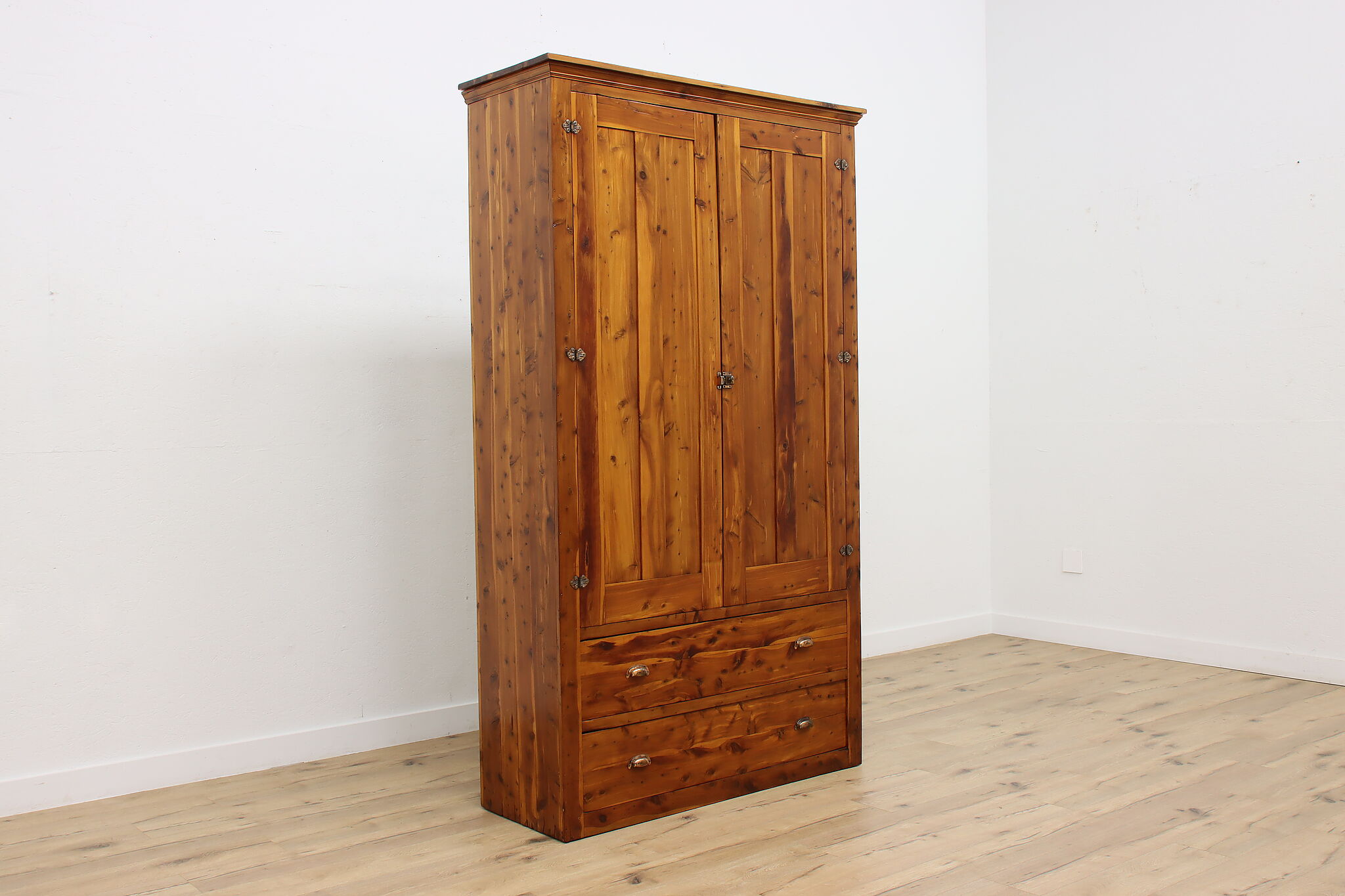 Rustic Country Wardrobe Farmhouse Cedar Vintage Country Wardrobe, Armoire or Closet