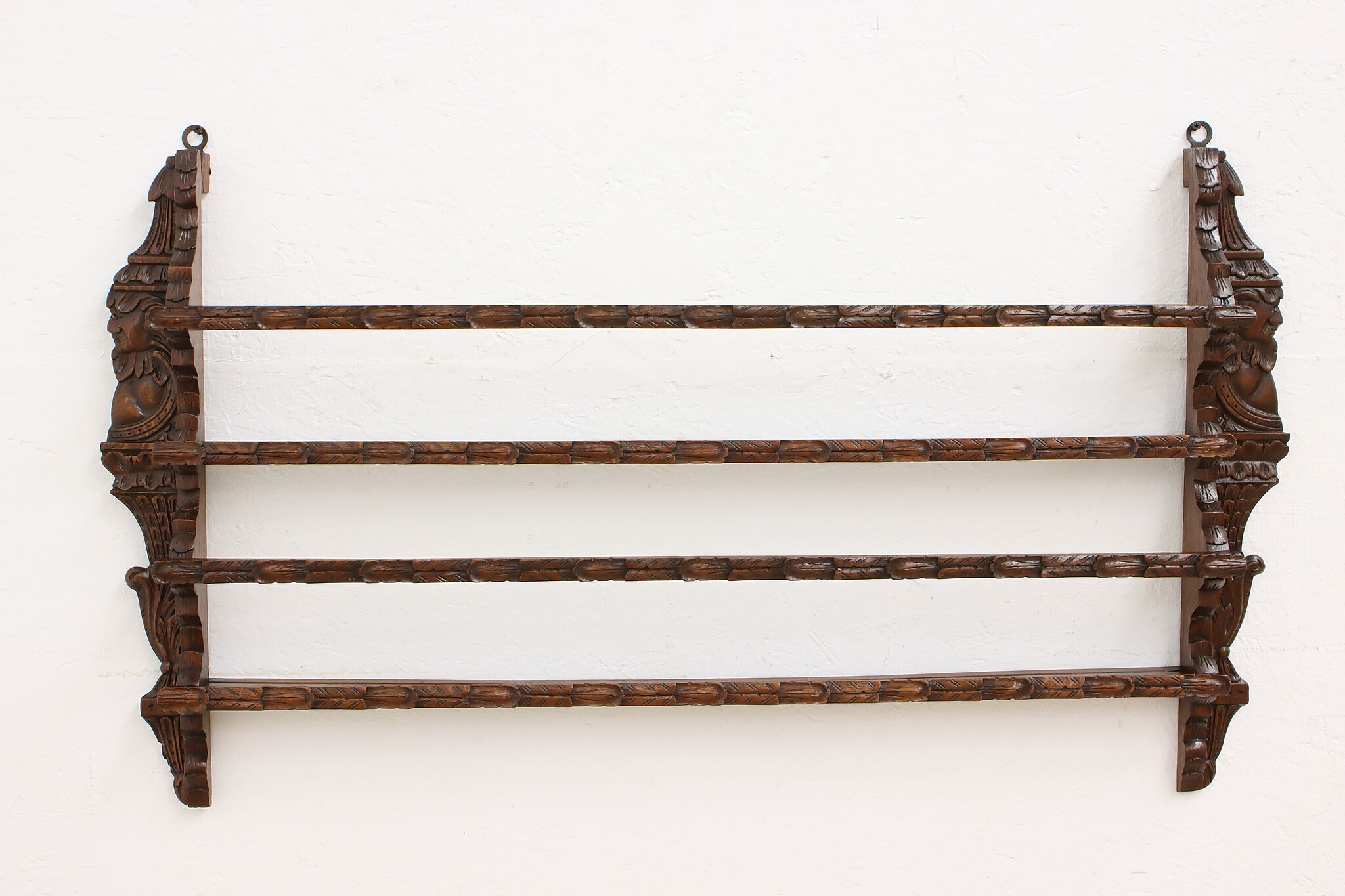 Wrought iron wall mounted plate rack clearance