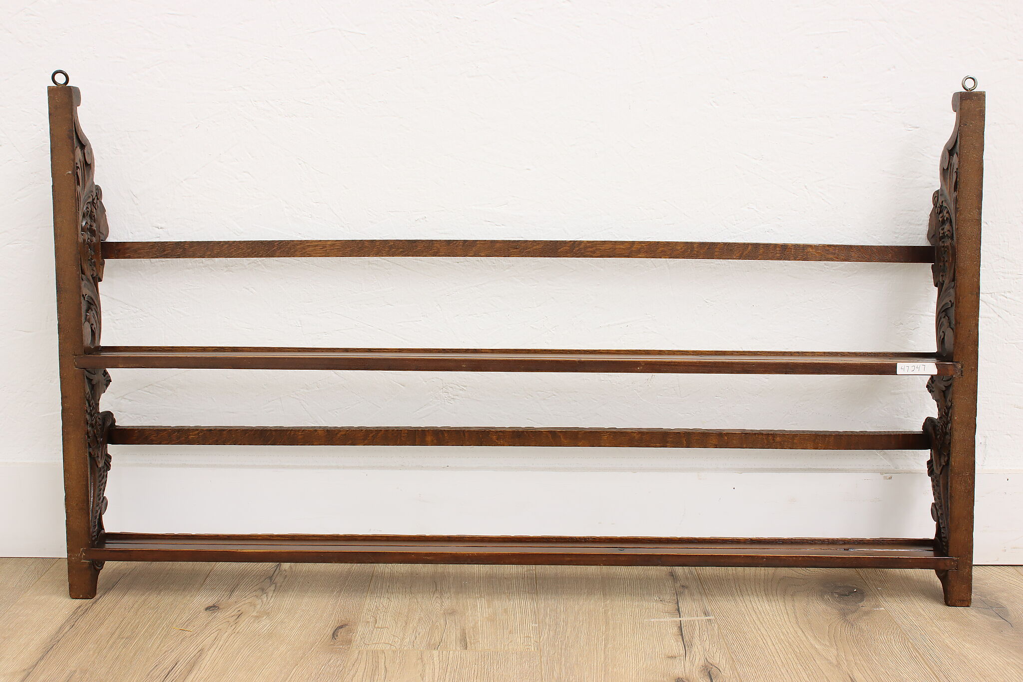 Antique wall deals plate rack