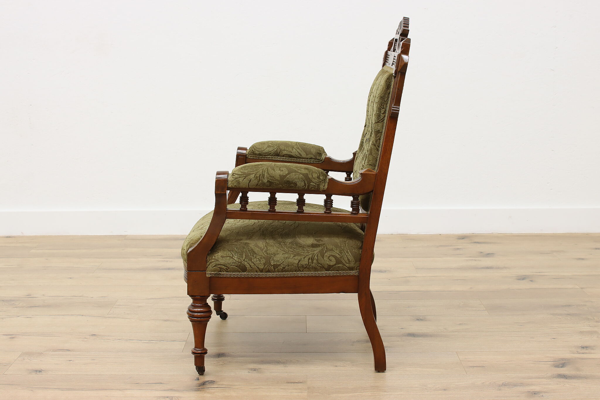 Victorian Eastlake Antique Carved Walnut Upholstered Chair victorian-eastlake-antique-carved-walnut-upholstered-chair
