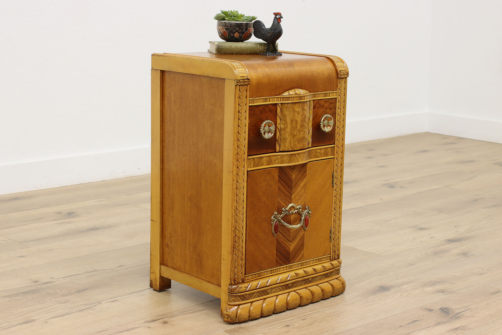Art deco waterfall nightstand online