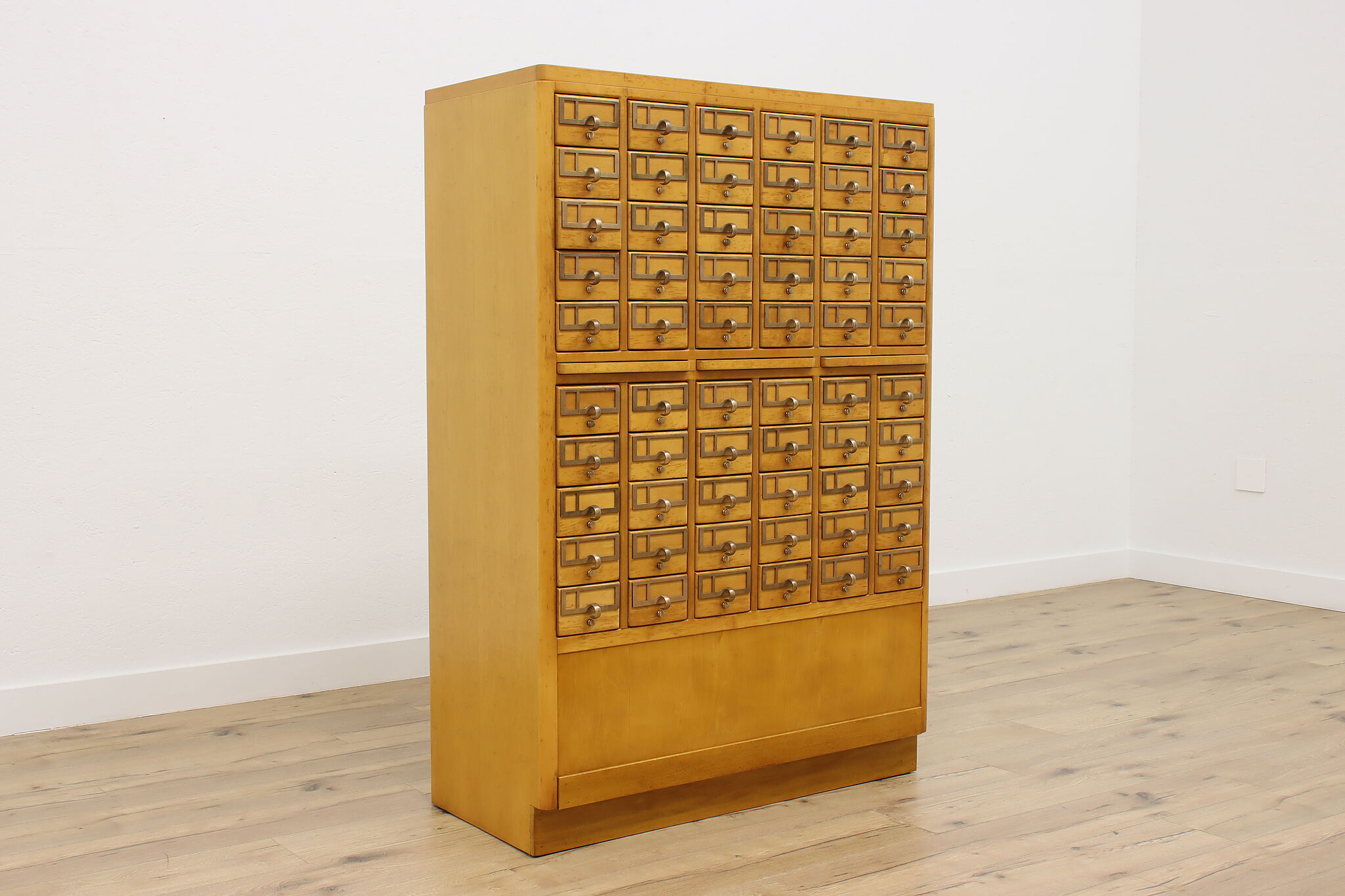 Library File Drawers Library or Office Vintage 60 Drawer 3x5 Card File Cabinet