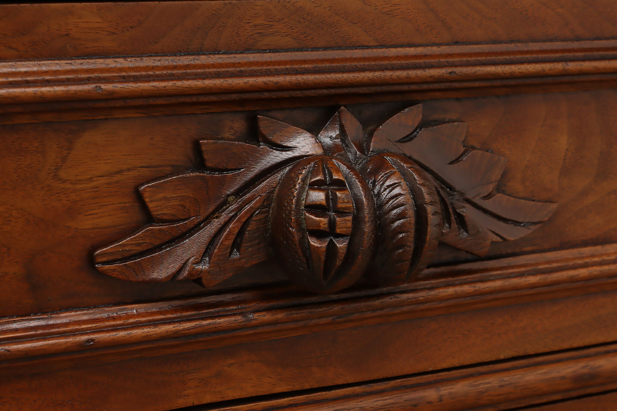 Victorian Antique Walnut Dresser or Chest Carved Fruit Pulls Victorian Antique Walnut Dresser or Chest Carved Fruit Pulls