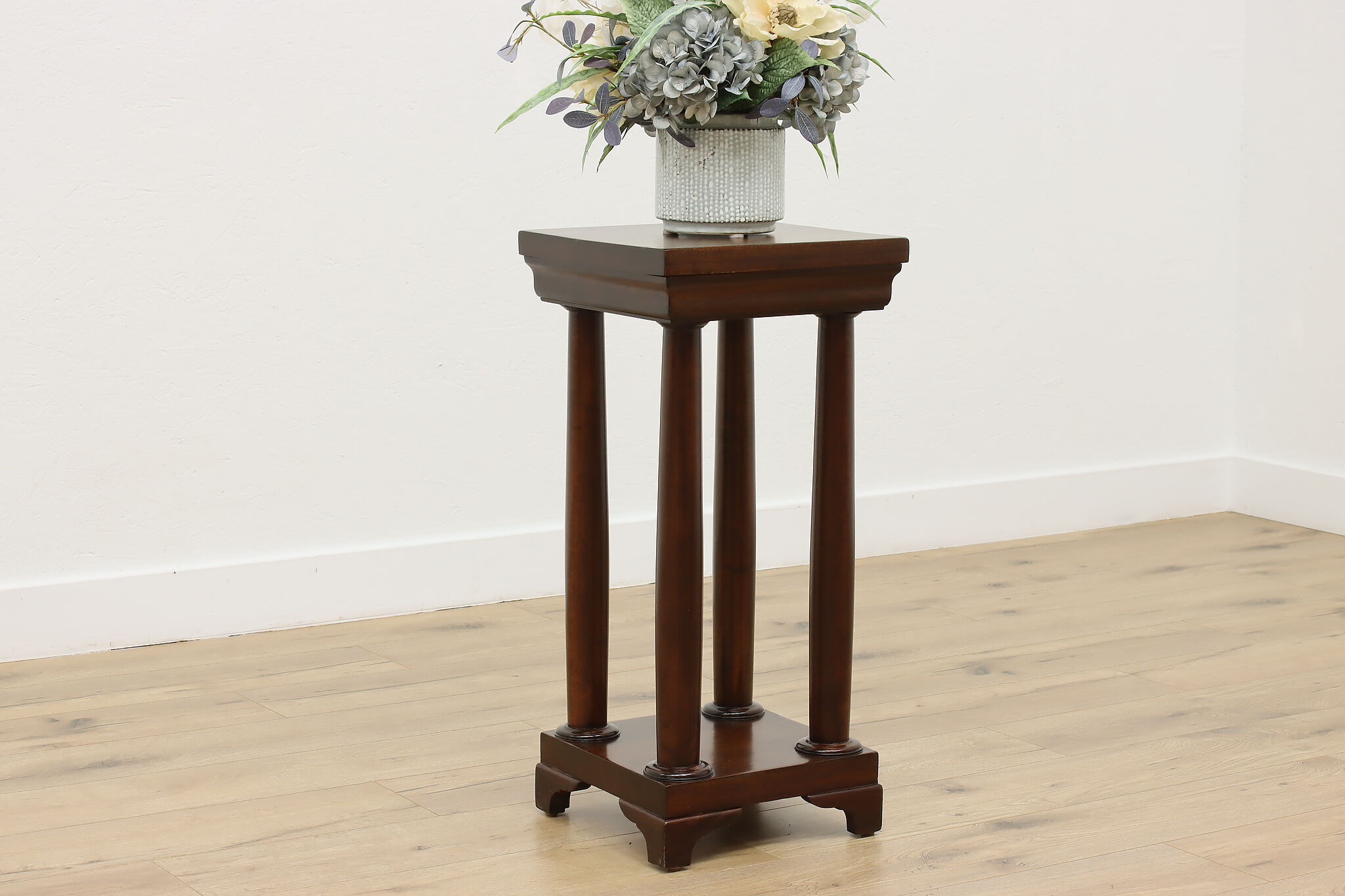 Mahogany Antique Plant Stand Sculpture Pedestal Orinoco