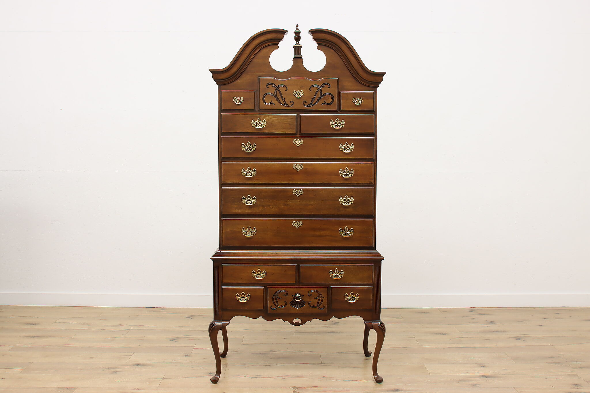 tallboy dresser Austria Hand Carved Off White The use of veneers results in high Swedish Highboy Dresser