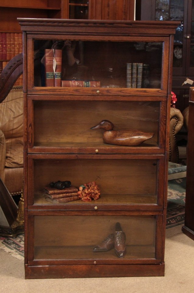 Lawyer's 4 Stack Antique Oak Bookcase