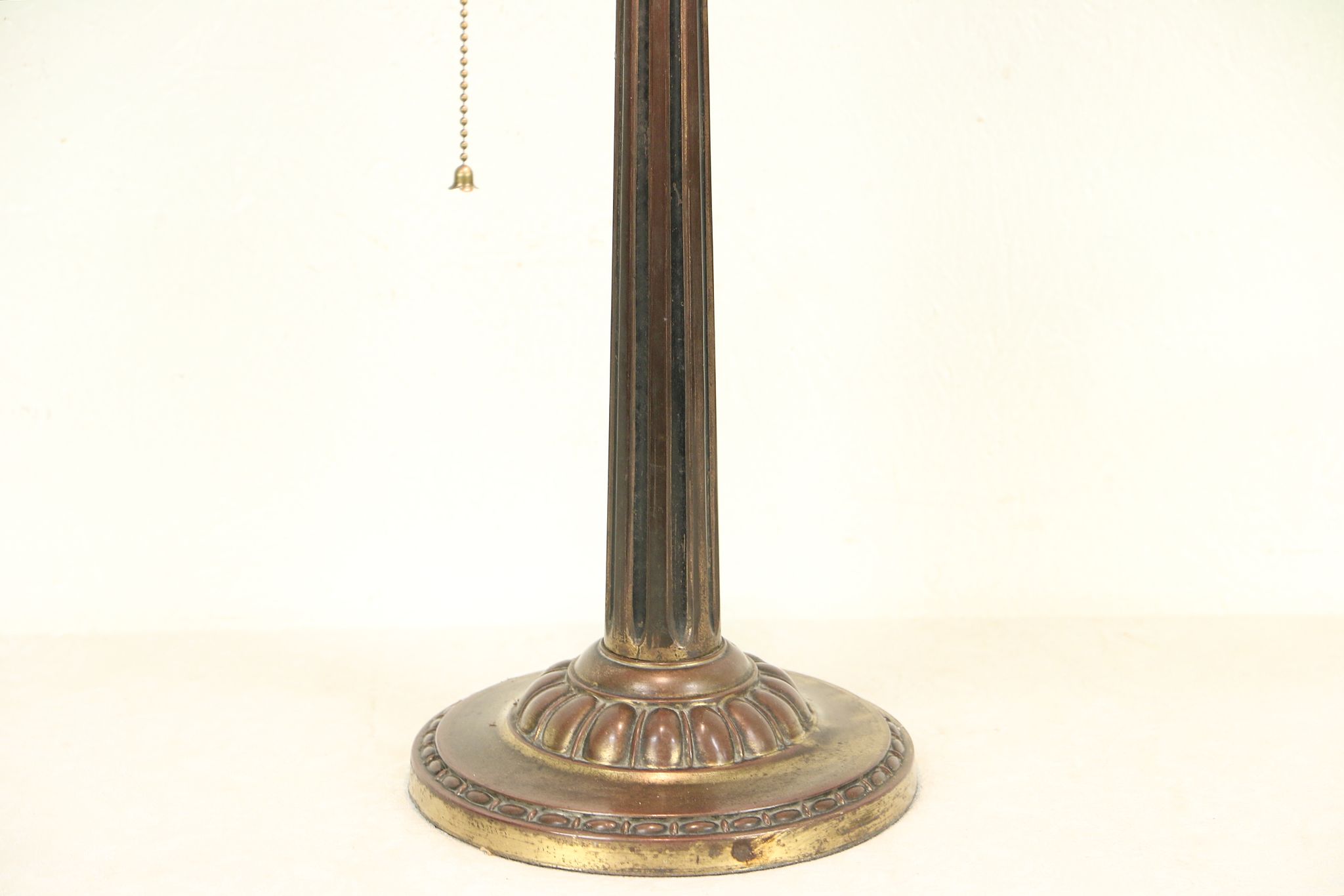 antique green desk lamp
