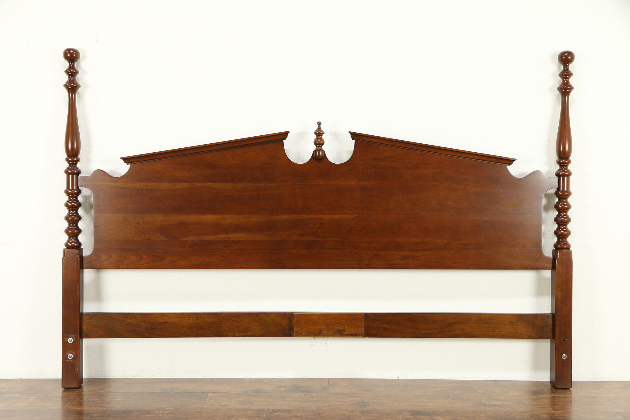 Traditional Cherry Vintage King Size, Cherry King Headboard And Frame