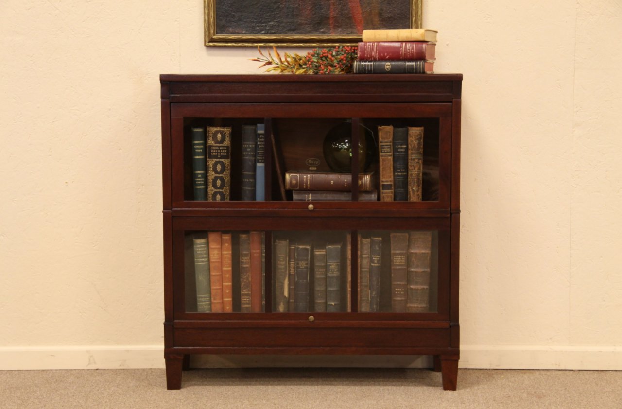 Stacking Mahogany Macey Lawyer or Barrister Bookcase